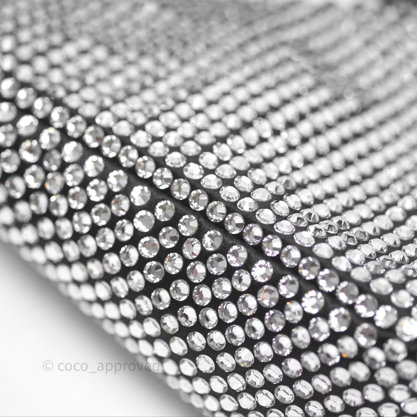 Prada Triangle Crystal Bag Black