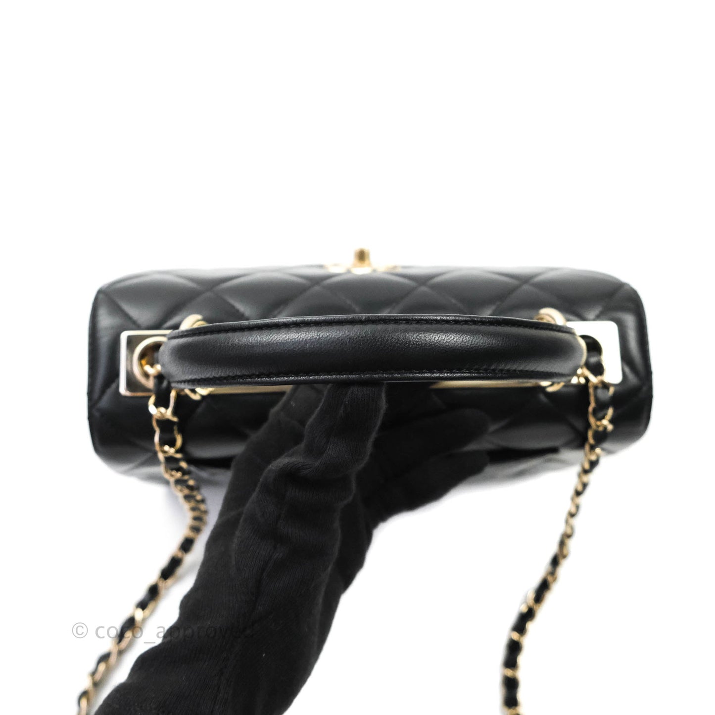 Chanel Trendy CC Small Black Lambskin Gold Hardware