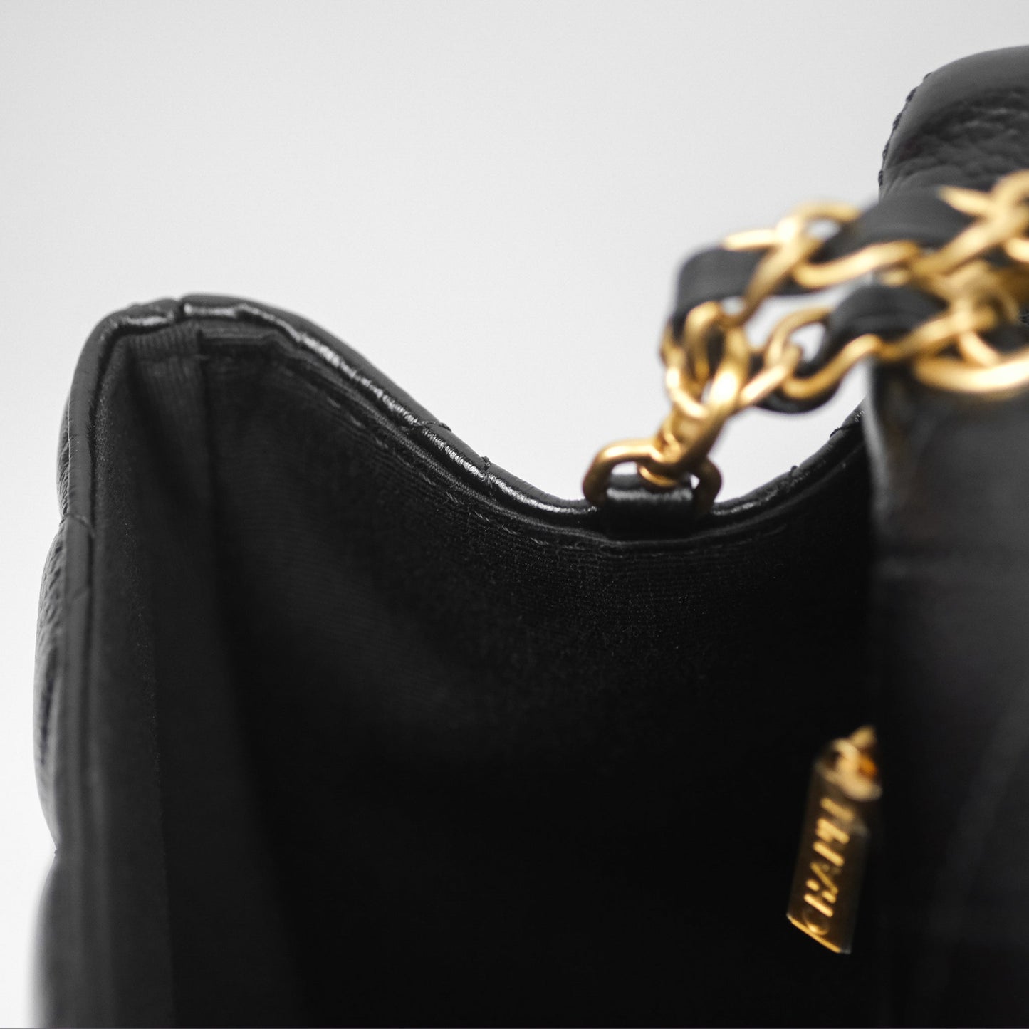 Chanel Quilted XXL Classic Flap Travel Bag Black Caviar Aged Gold Hardware 24C