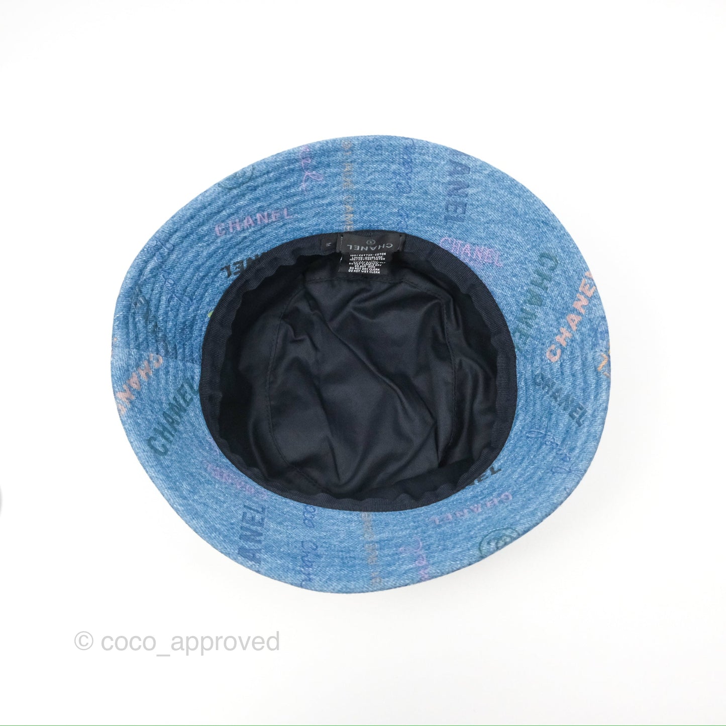 Chanel CC Denim Bucket Hat 22S