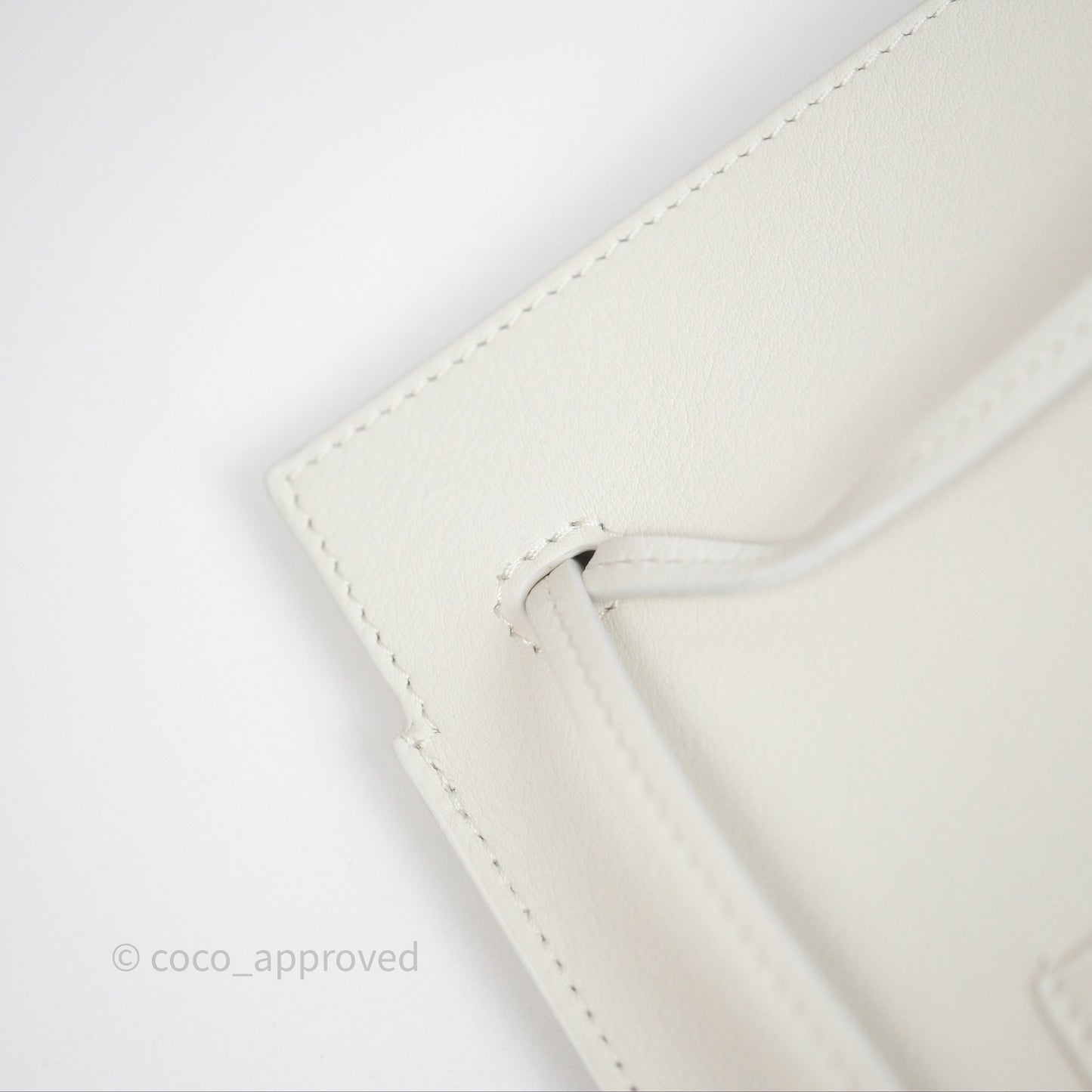 Loewe Dice Pocket in Classic Calfskin White