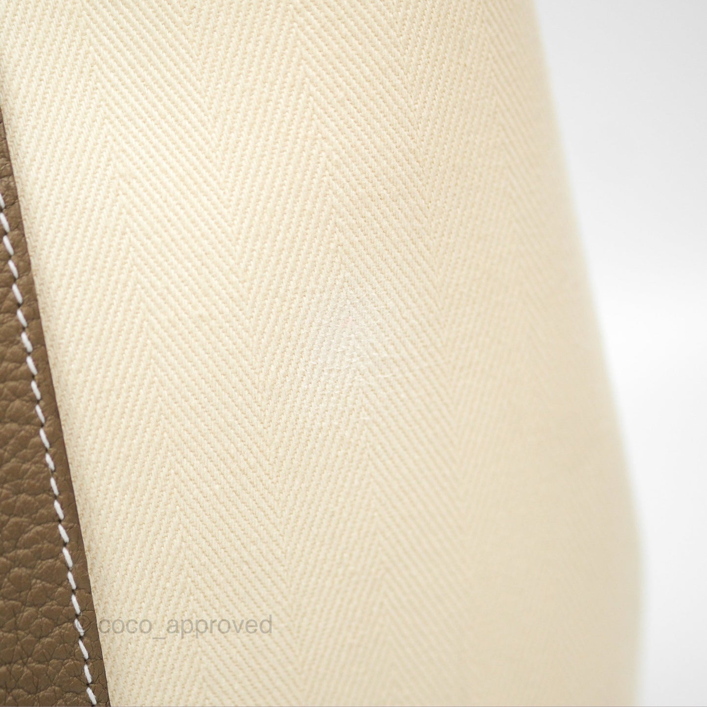 Hermes Garden Party 30 Nata I2 Etoupe 18 Canvas