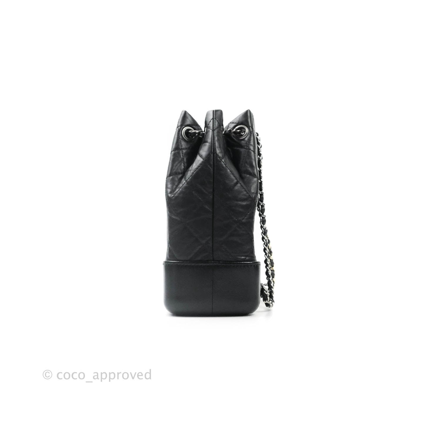 Chanel Small Gabrielle Backpack Black Aged Calfskin