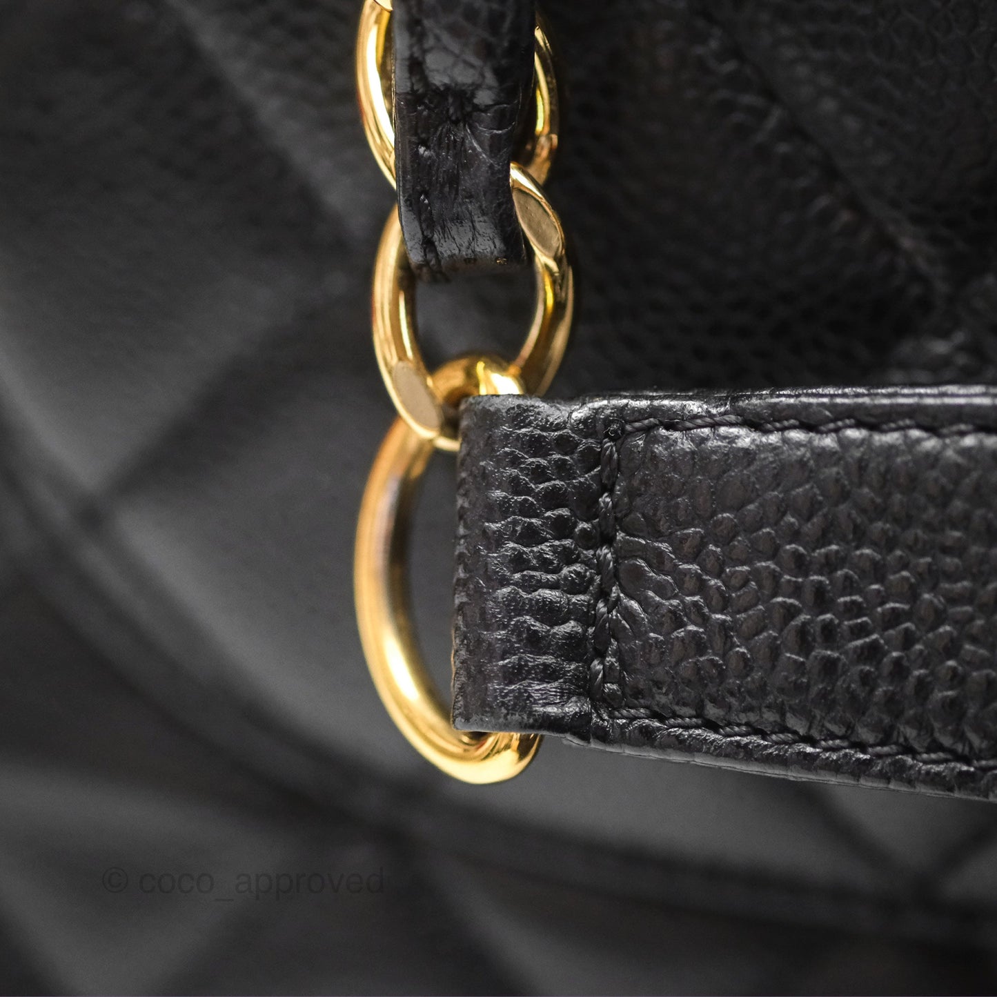 Chanel GST Black Caviar Gold Hardware