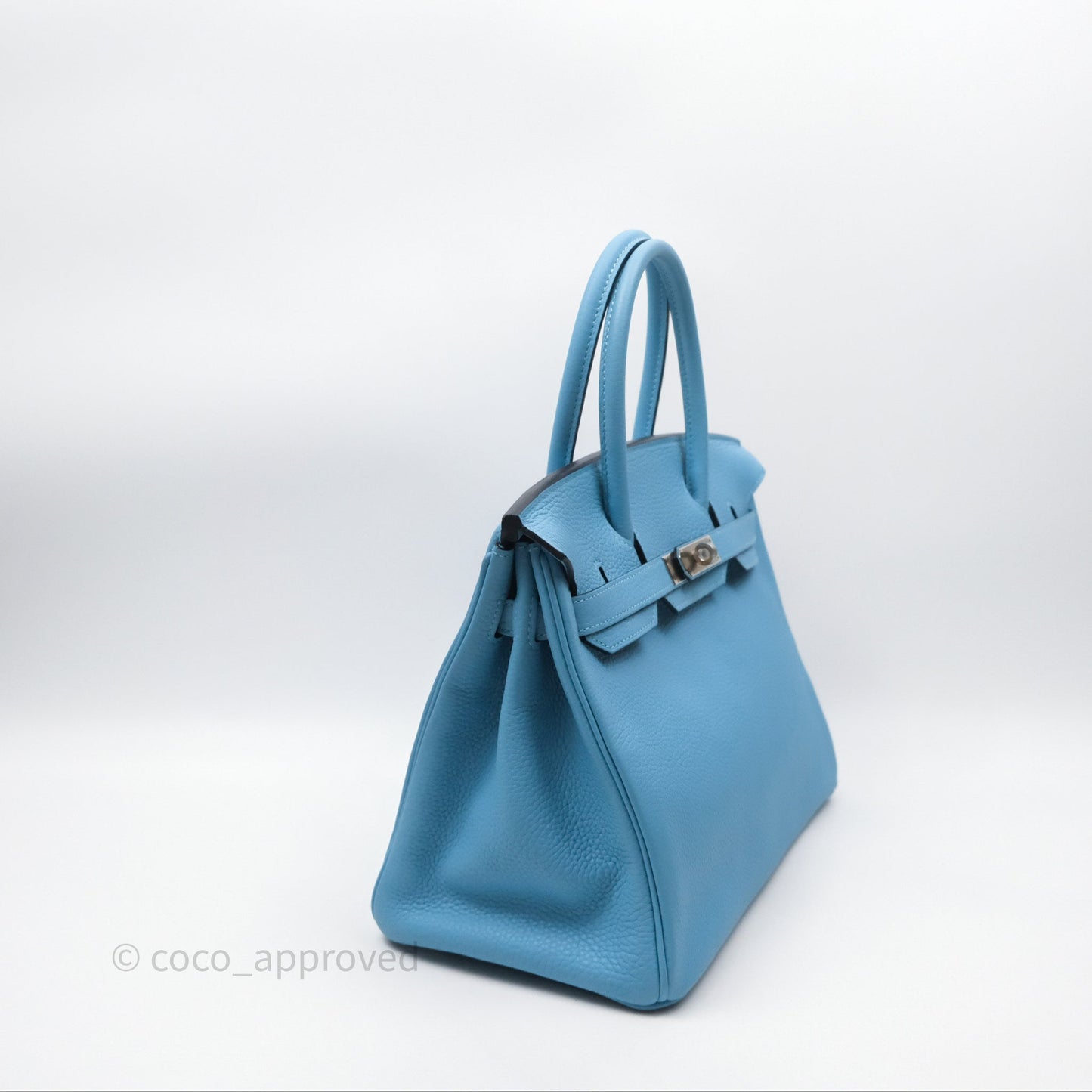 Hermès Birkin 30 Bleu De Nord Togo Palladium Hardware
