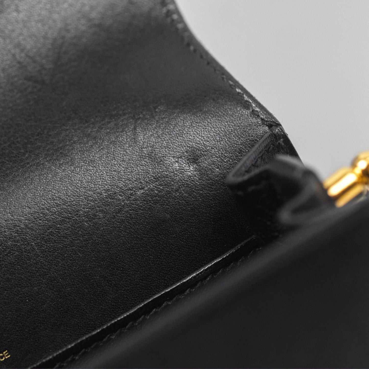 Hermès Roulis Mini 18 Noir 89 Veau Evergrain Gold Hardware