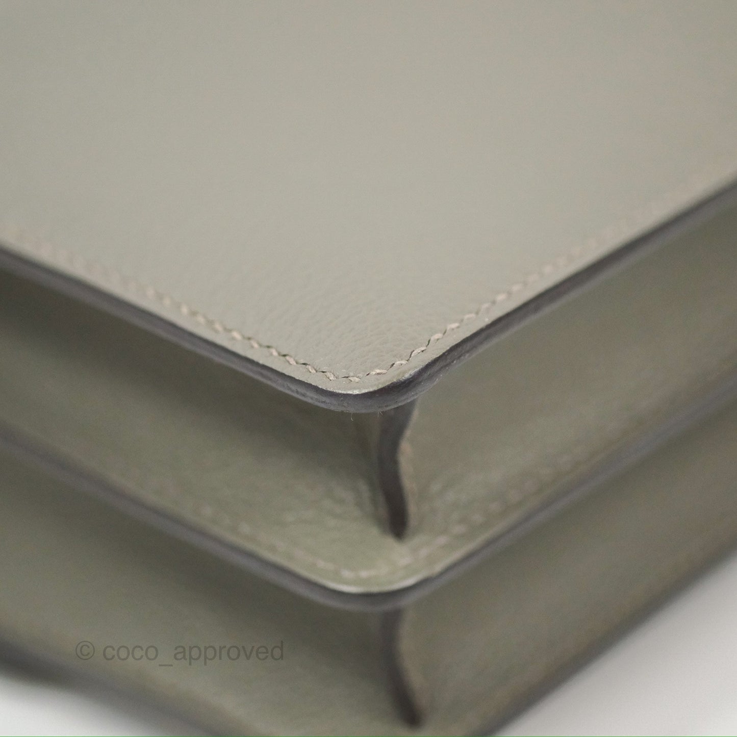 Hermès Roulis Mini 18 Gris Meyer 0L Evercolor Permabrass Hardware