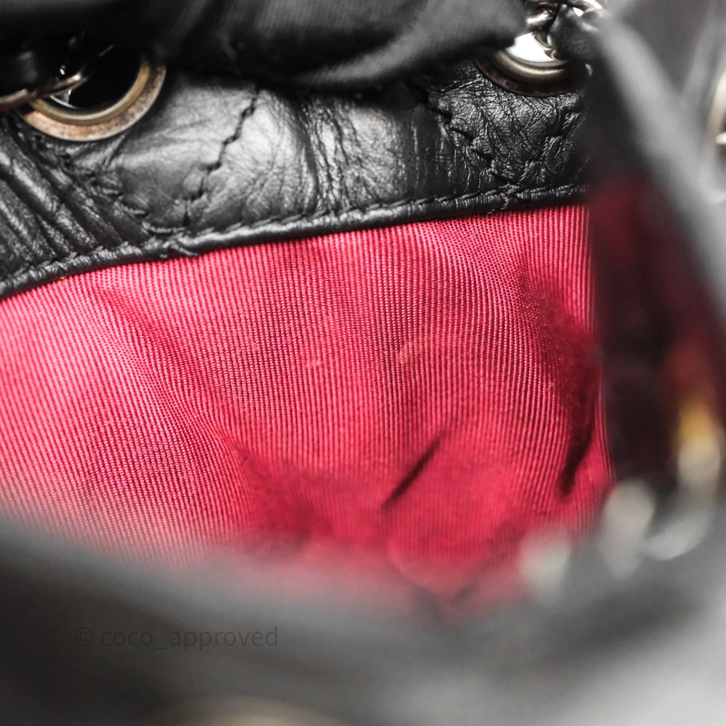 Chanel Small Gabrielle Backpack Black Aged Calfskin