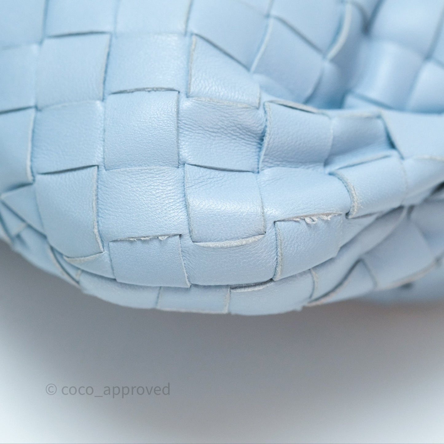 Bottega Veneta Mini Jodie Bag Intrecciato In Ice Lambskin Silver Hardware⁣⁣