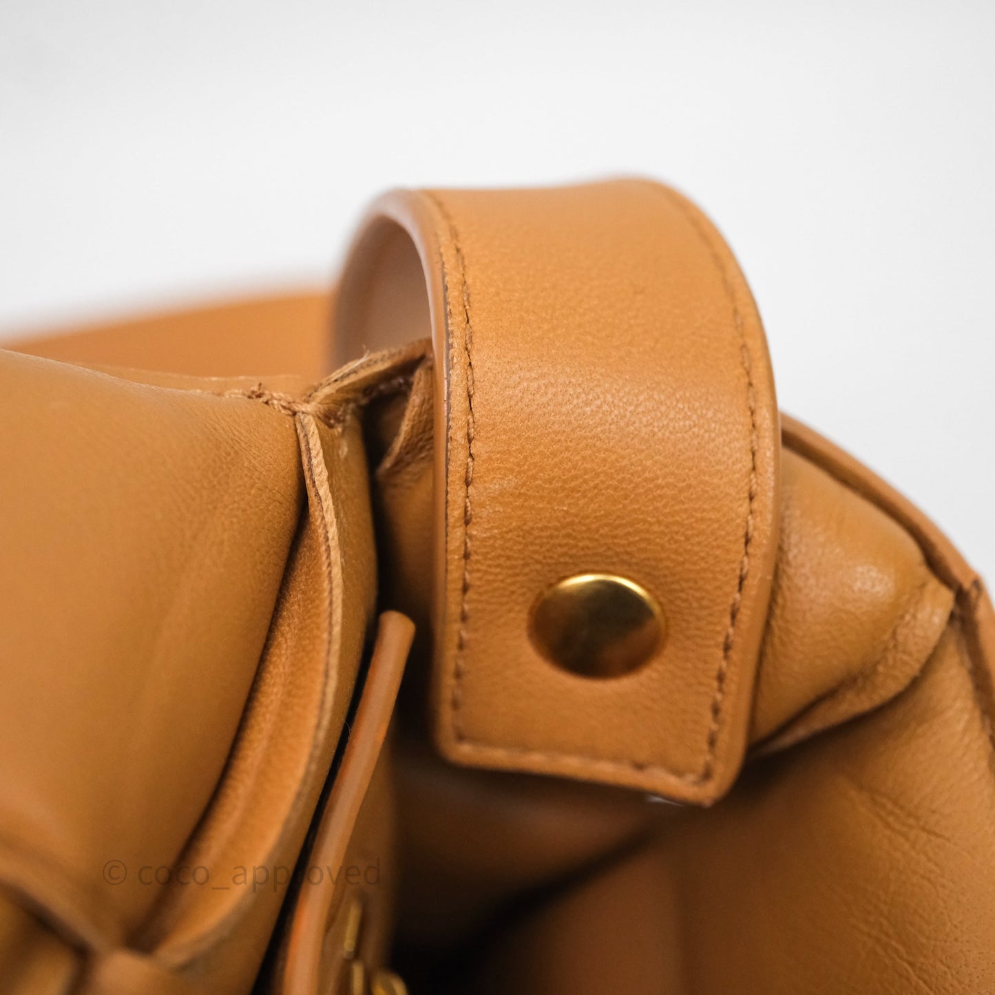 Bottega Veneta Padded Cassette Camel Lambskin