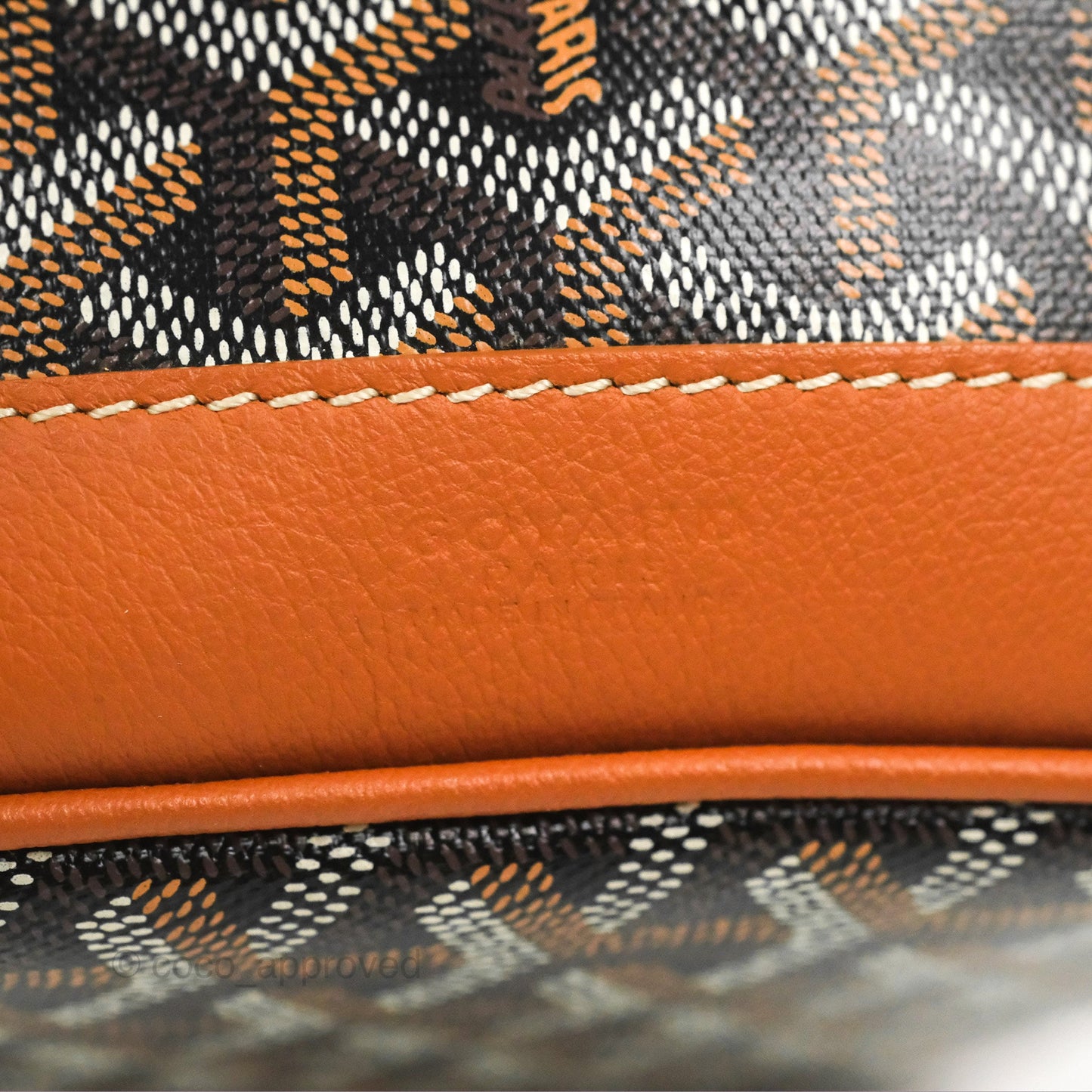 Goyard Petit Flot Bucket Bag Black & Tan Goyardine