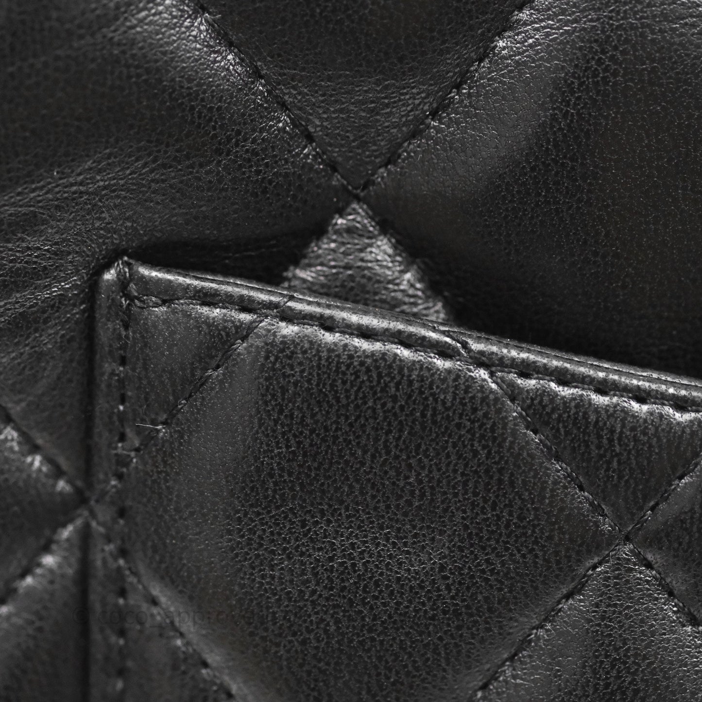 Chanel Jumbo Single Flap Black Lambskin Silver Hardware