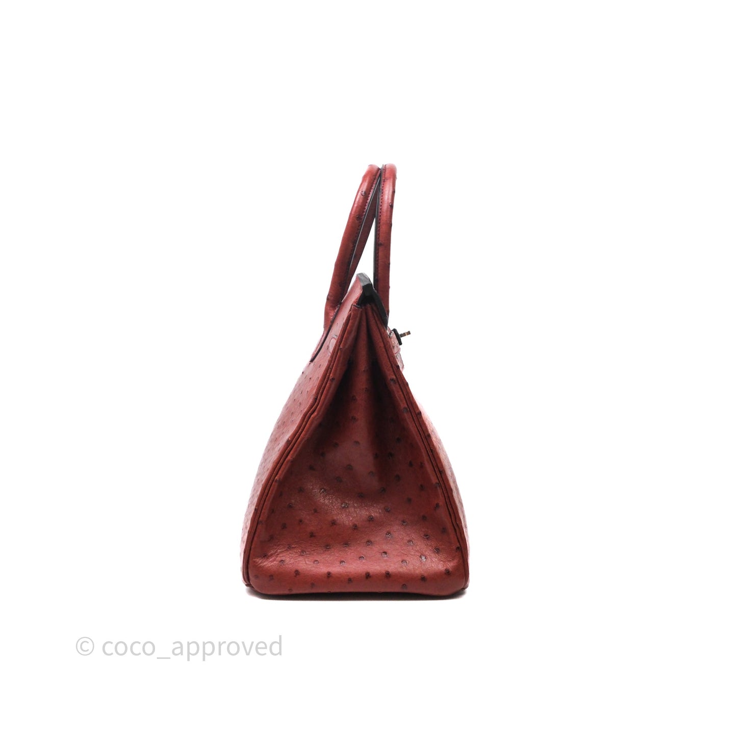 Hermès Birkin 35 Rouge H Ostrich Palladium Hardware