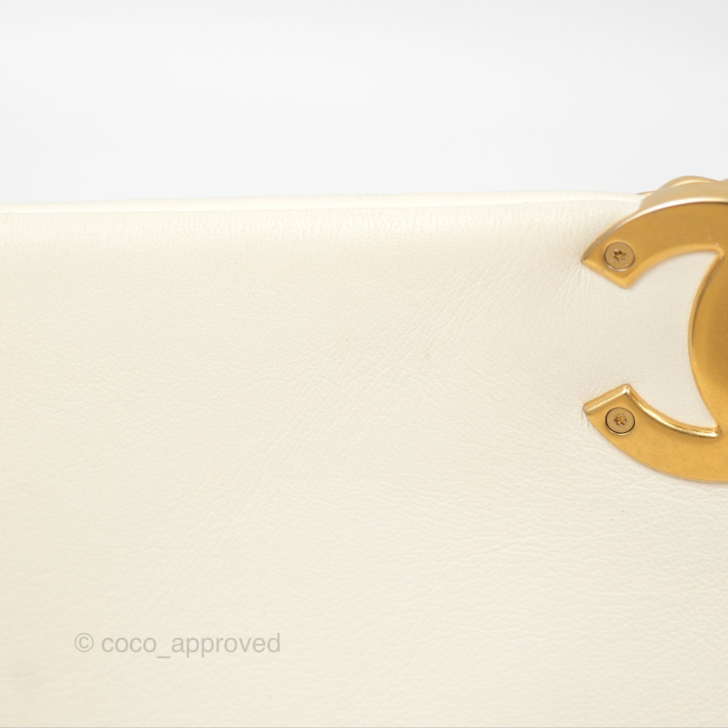 Chanel 19 Small Ivory Cream Mixed Hardware