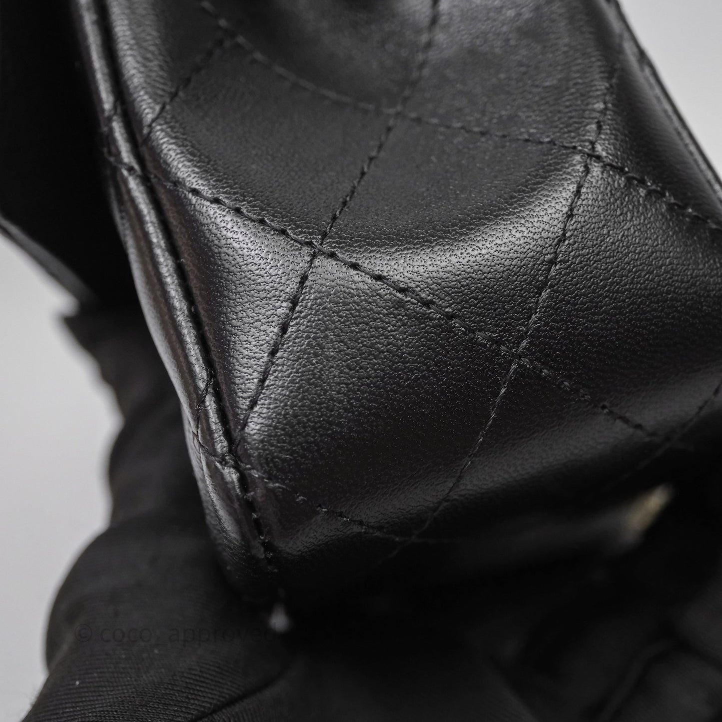 Chanel Quilted Mini Rectangular Black Lambskin Gold Hardware