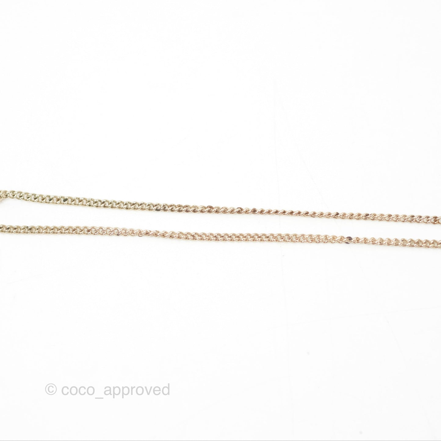 Chanel CC Sphere Locket Necklace Gold Tone 21S