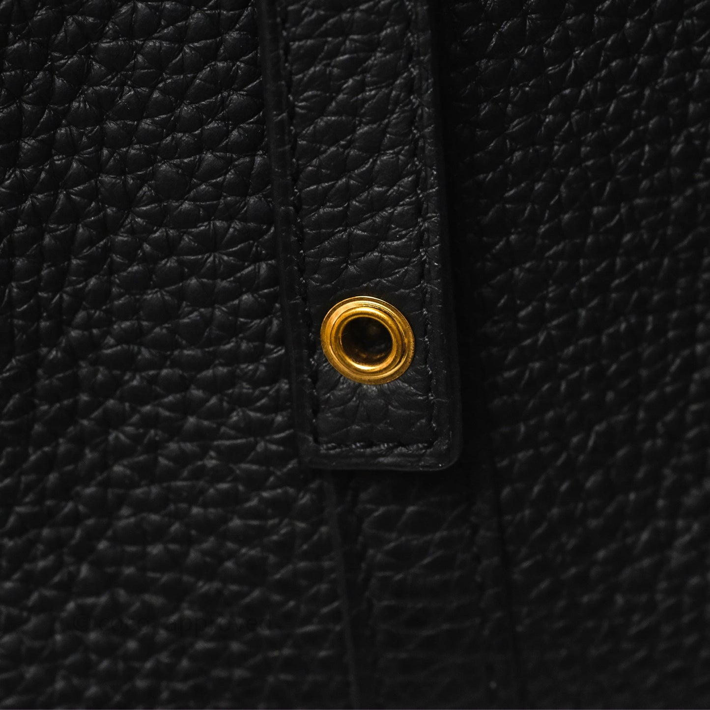 Hermès Picotin 22 Noir 89 Clemence Gold Hardware