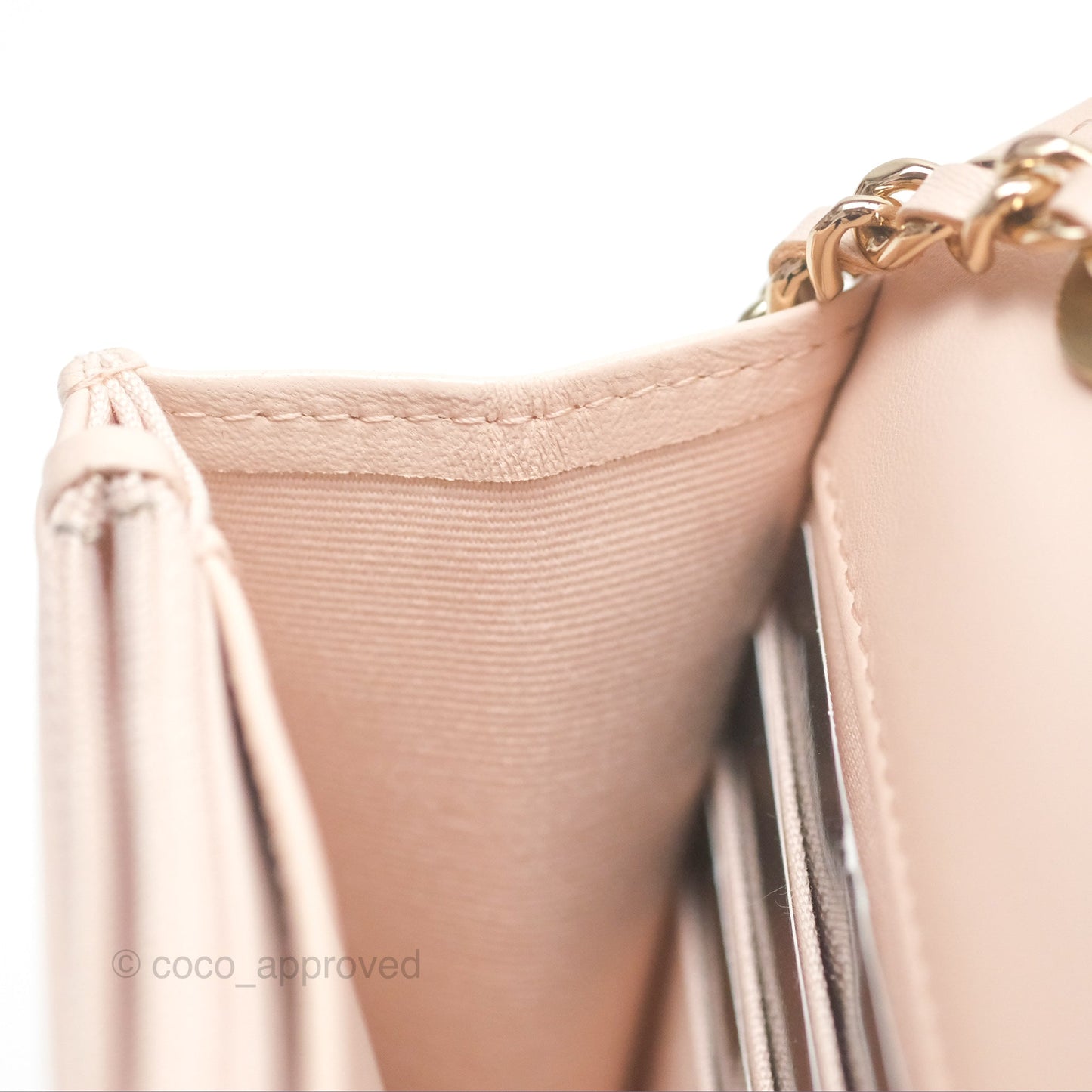 Chanel Trendy CC WOC Quilted Light Pink Lambskin Gold Hardware
