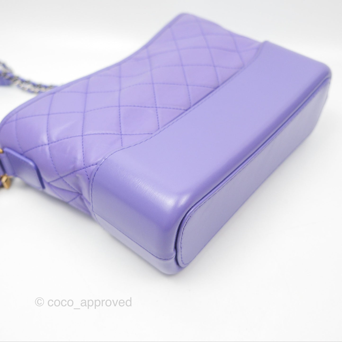 Chanel New Medium Gabrielle Purple Aged Calfskin