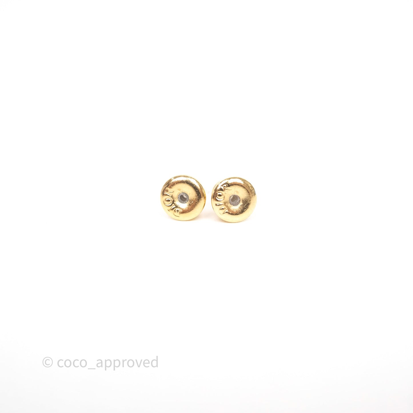 Christian Dior Clair D Lune Earrings Gold
