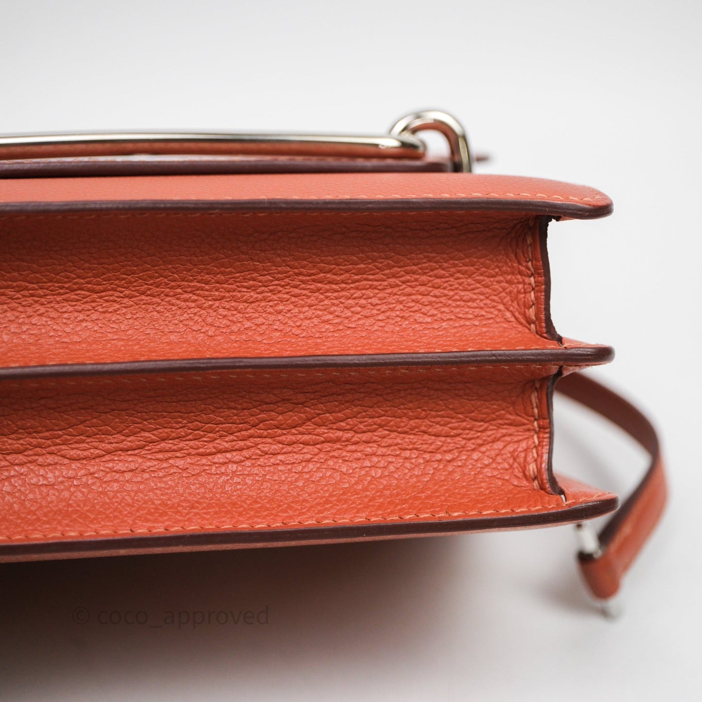 Hermès Roulis Mini 18 Evercolor AH Brush/ Rose Jaipur T5 Palladium Hardware