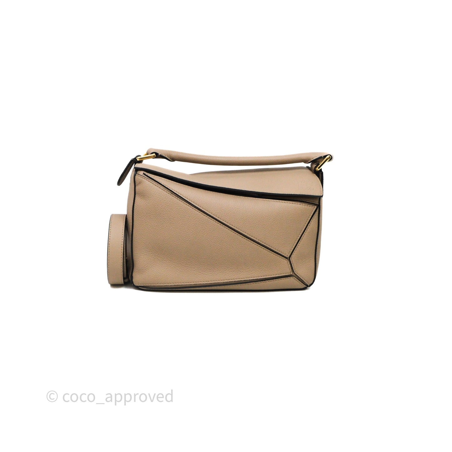 Loewe Small Puzzle Bag Sand Mink Grained Calfskin