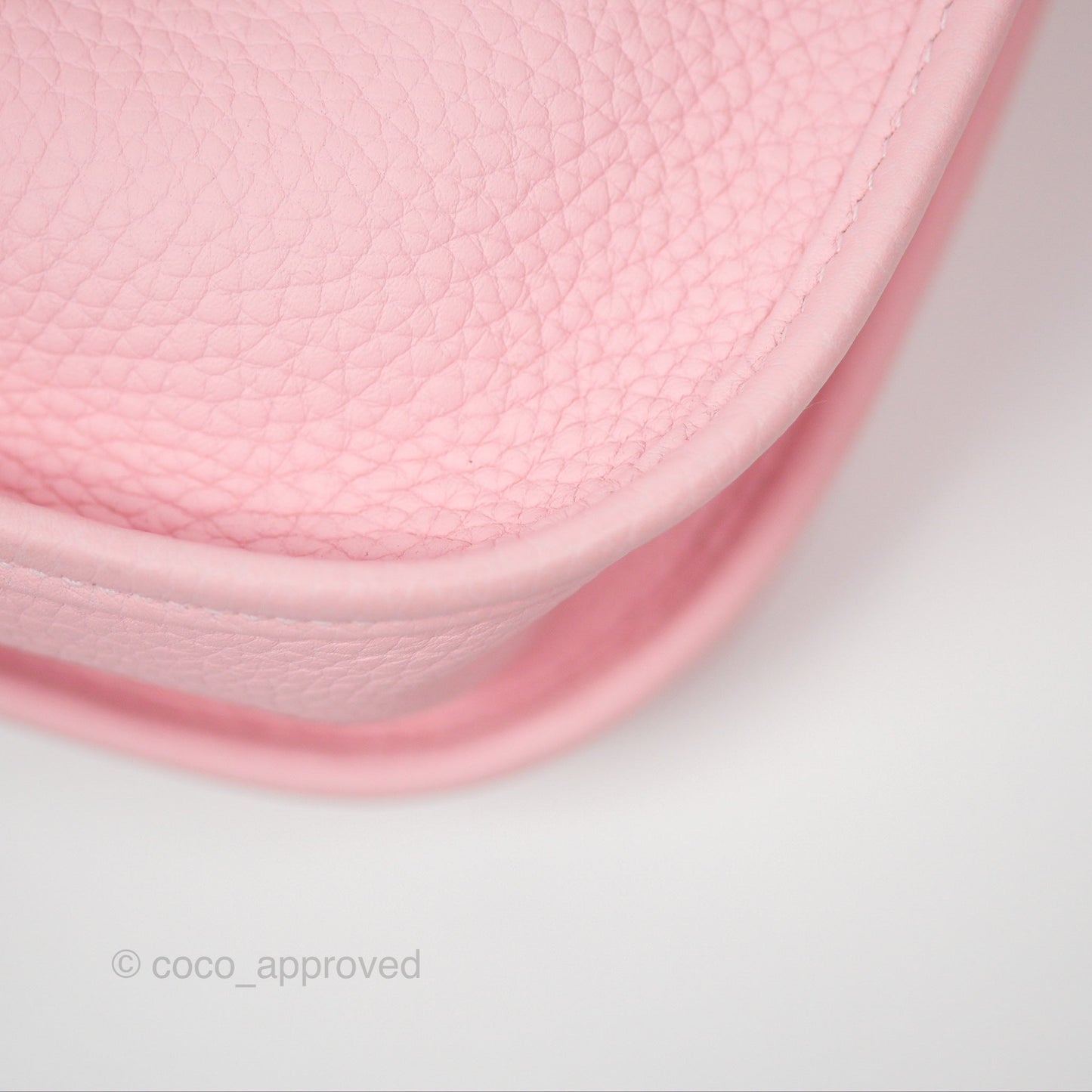 Hermes Evelyne III 29 Rose Sakura 3Q Clemence Palladium Hardware