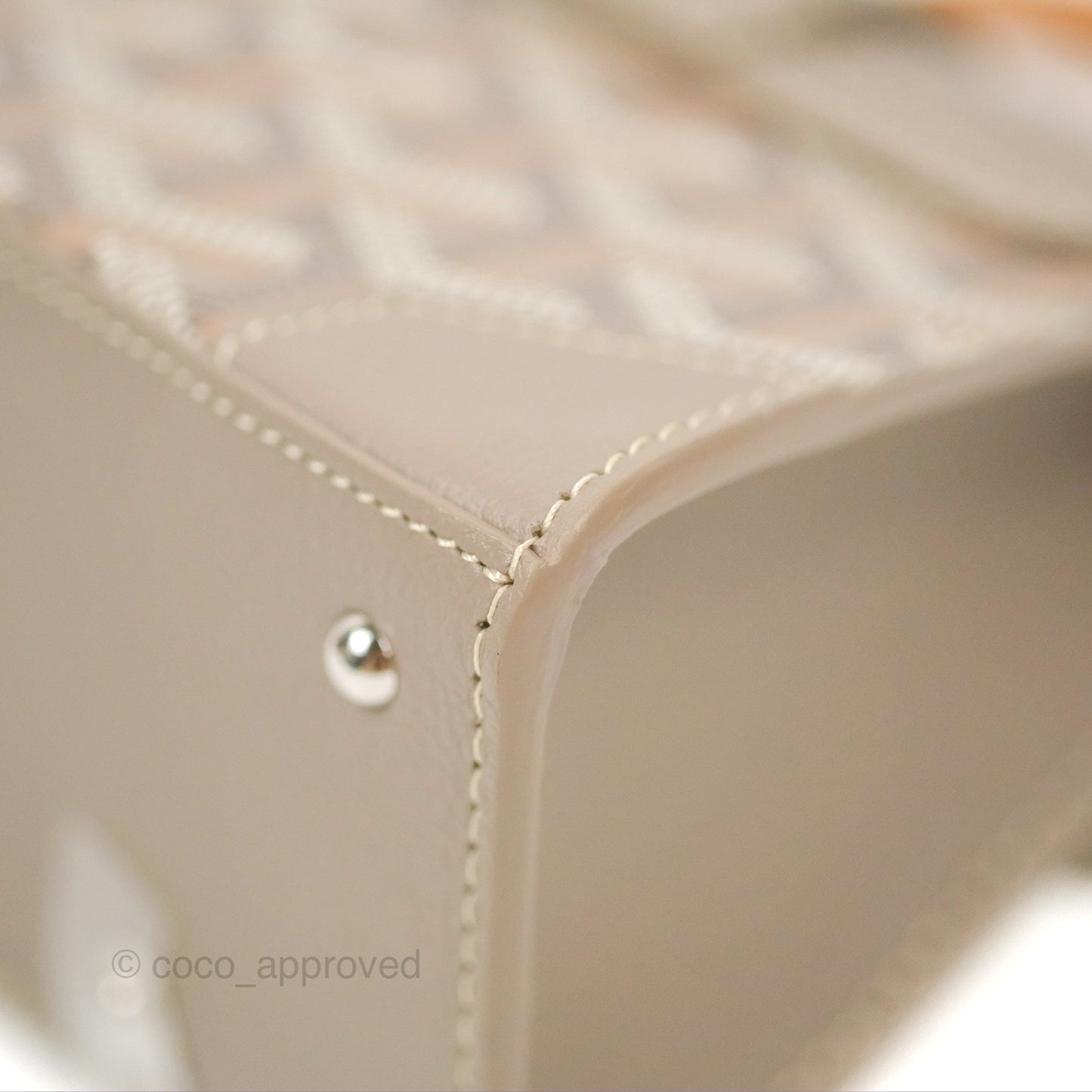 Goyard Saïgon Structuré Nano Bag Grege Silver Hardware