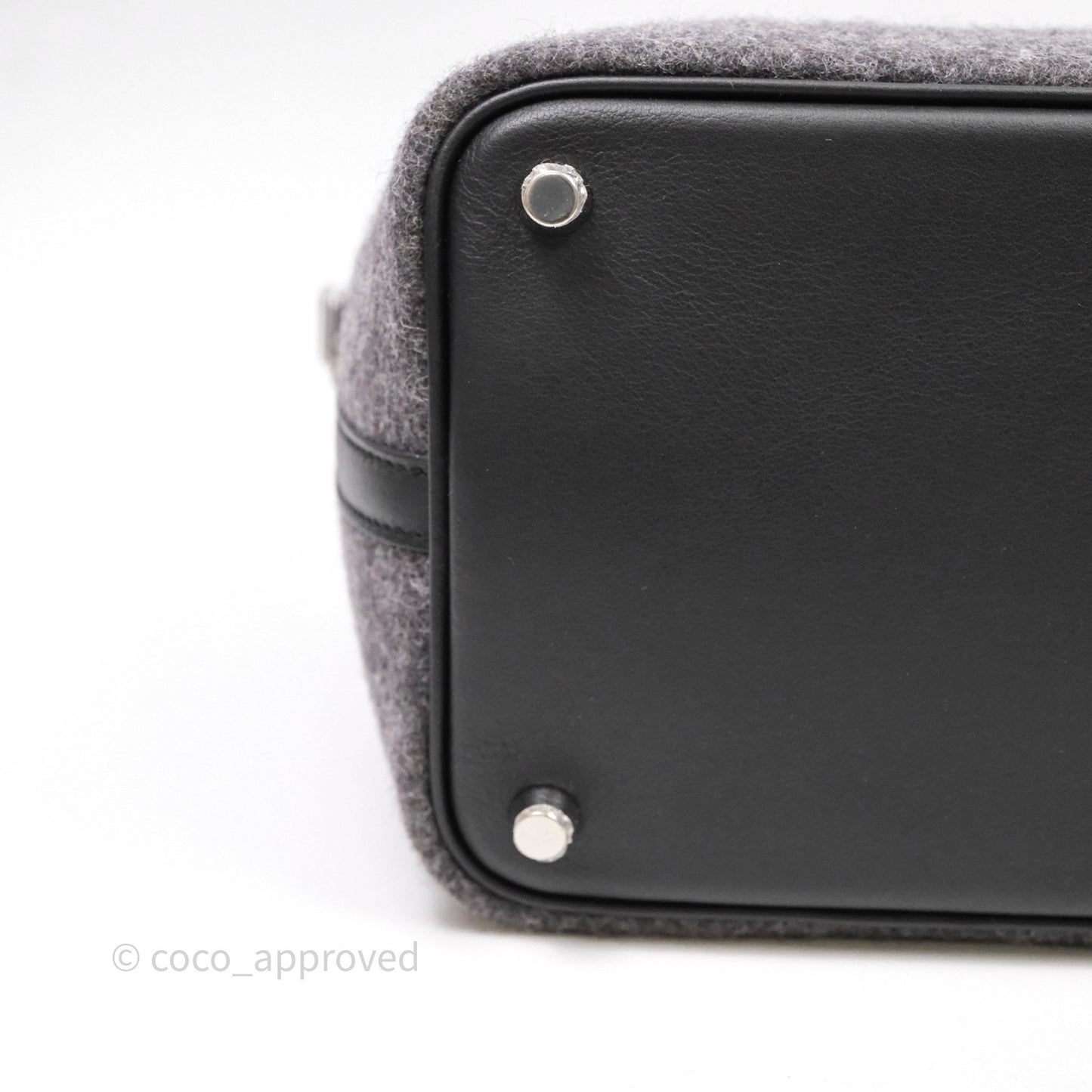 Hermes Picotin 18 Wool Gris Palladium Hardware