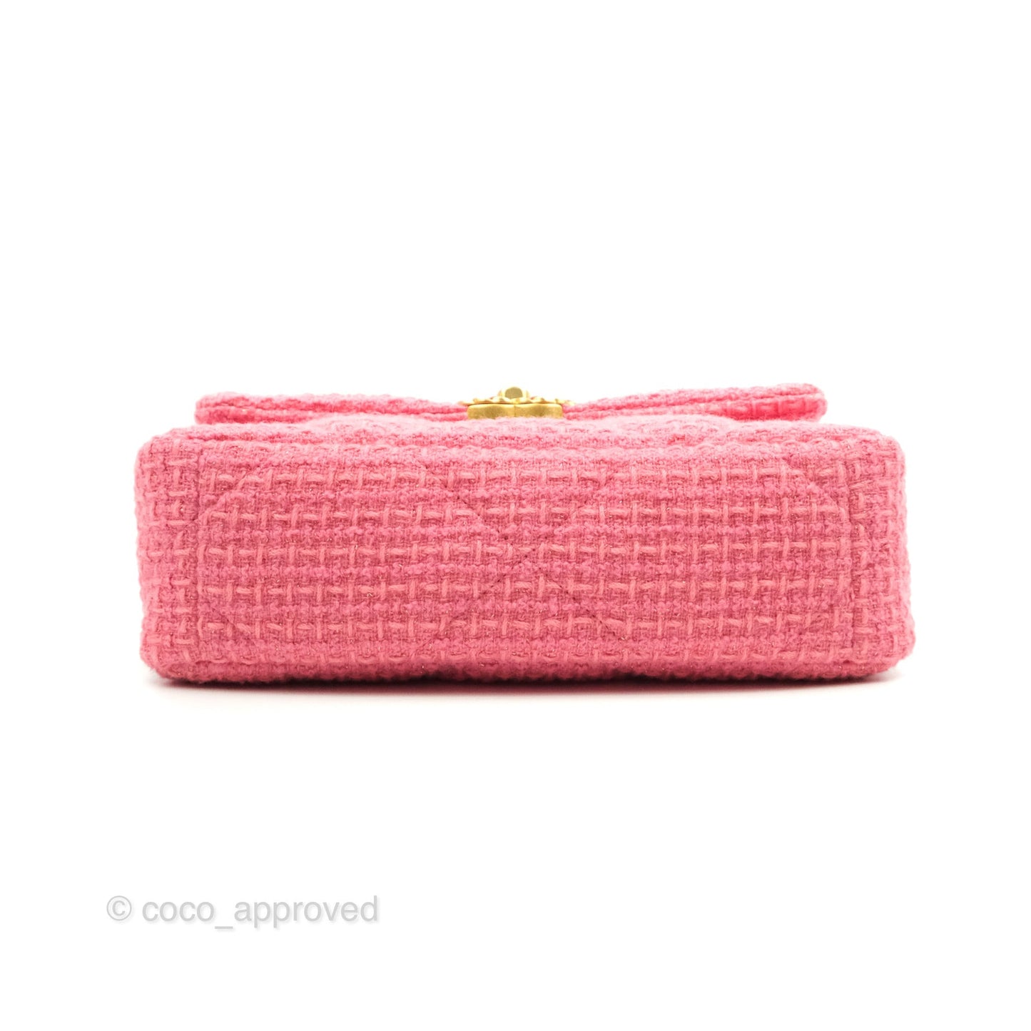 Chanel 19 Small Tweed Pink Glitter Mixed Hardware