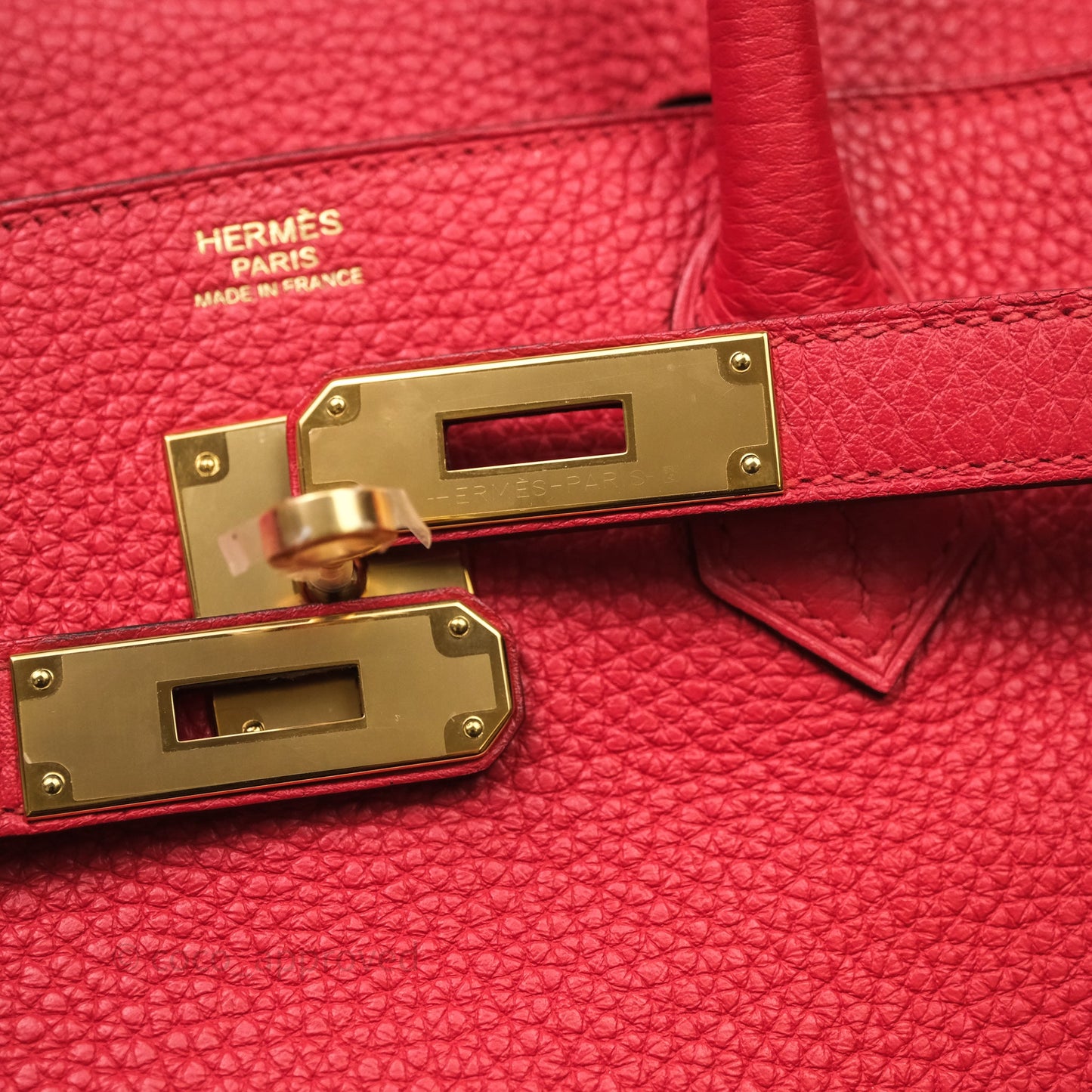 Hermes Birkin 30 Rouge Togo Gold Hardware