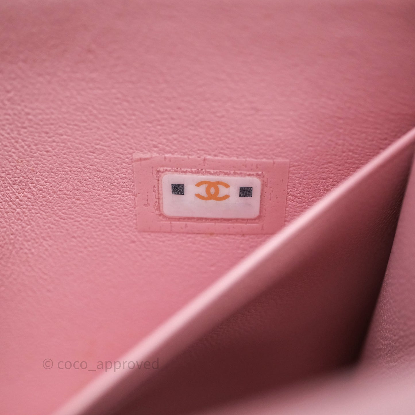 Chanel Mini Enamel Handle Clutch on Chain Pink Lambskin Gold Hardware