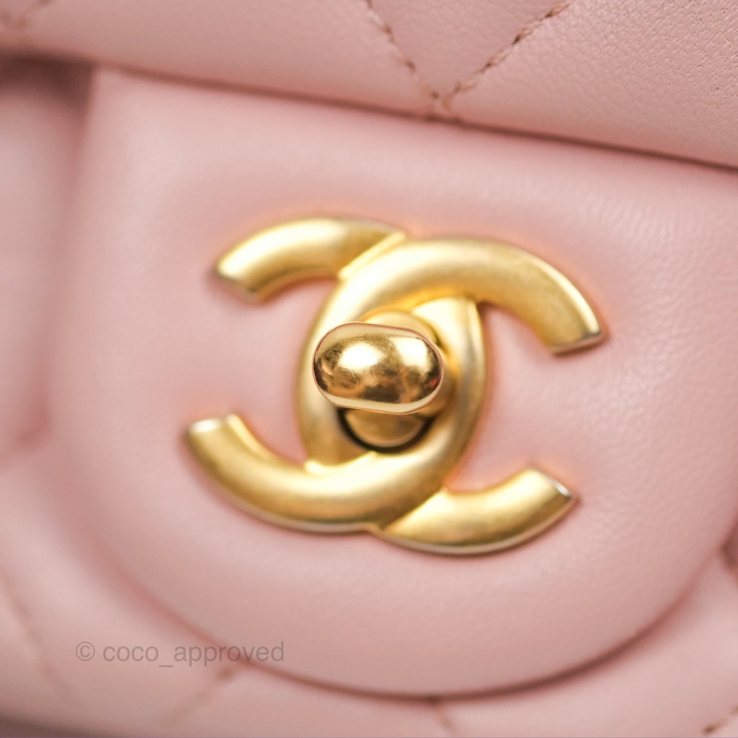 Chanel Sweet Camellia Mini Rectangular Flap Pink Lambskin Aged Gold Hardware 23S