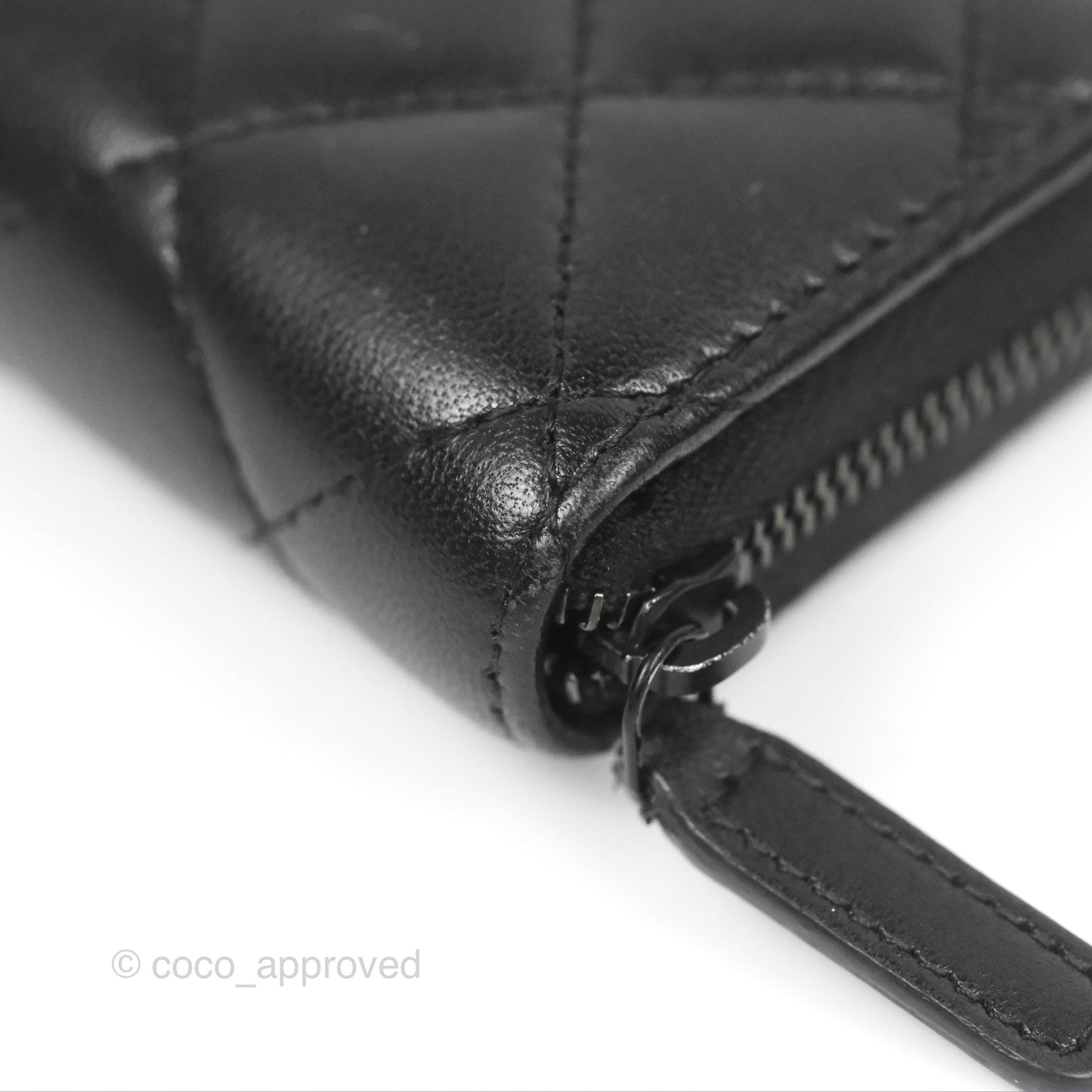 Chanel Classic Zipped Coin Purse So Black Lambskin