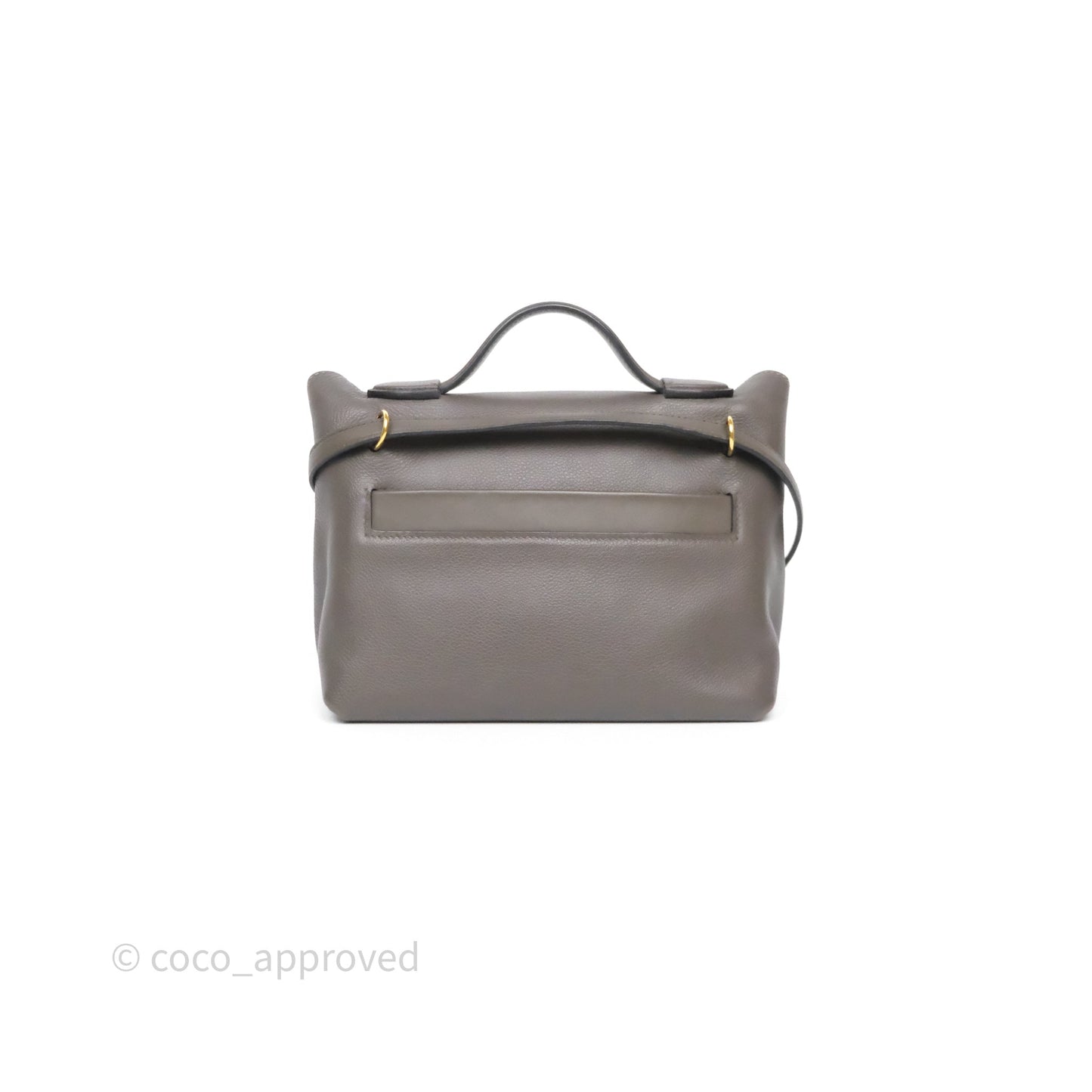 Hermès 24/24 21 Mini Gris Etain 8F Evercolor/ Swift Gold Hardware