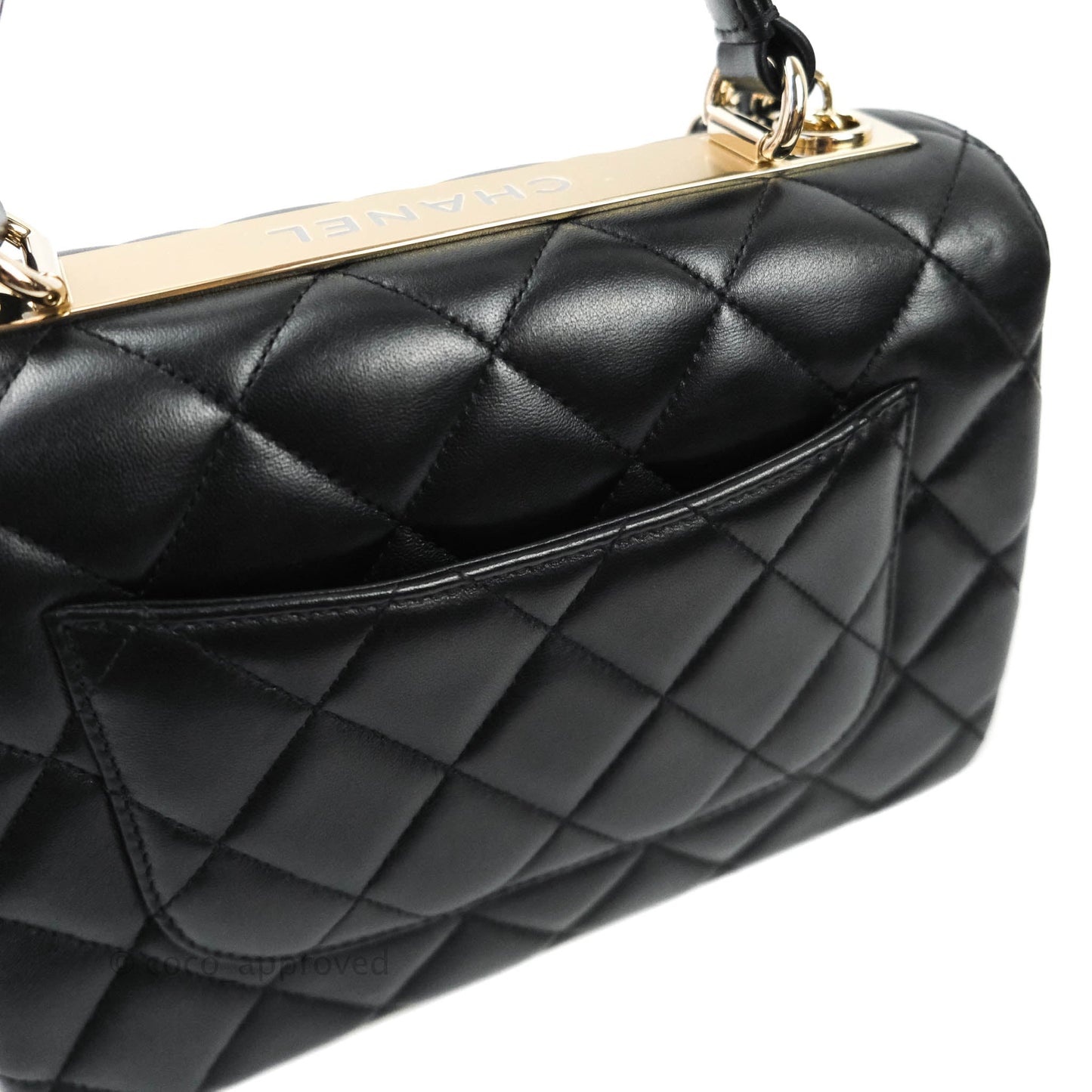 Chanel Trendy CC Small Black Lambskin Gold Hardware