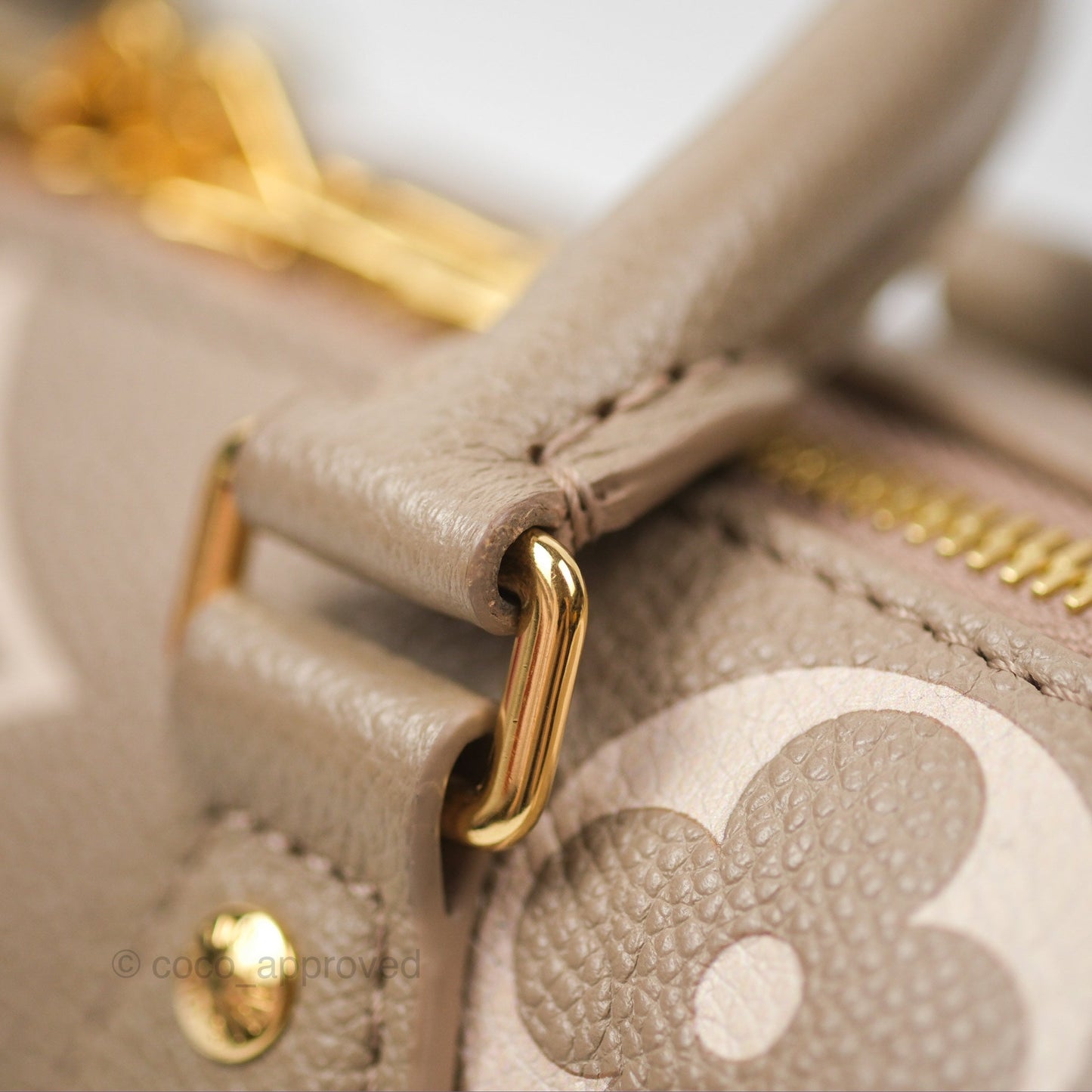 Louis Vuitton Speedy Bandoulière 20 Monogram Empreinte Tourterelle/Cream