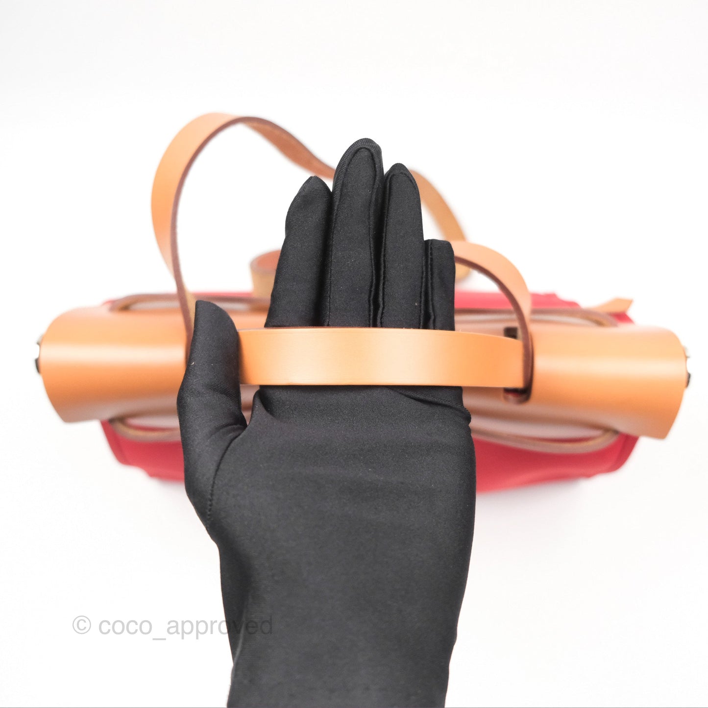Hermès Herbag Zip 31 Rouge Tomate S5/ Naturel 27 Canvas Palladium Hardware