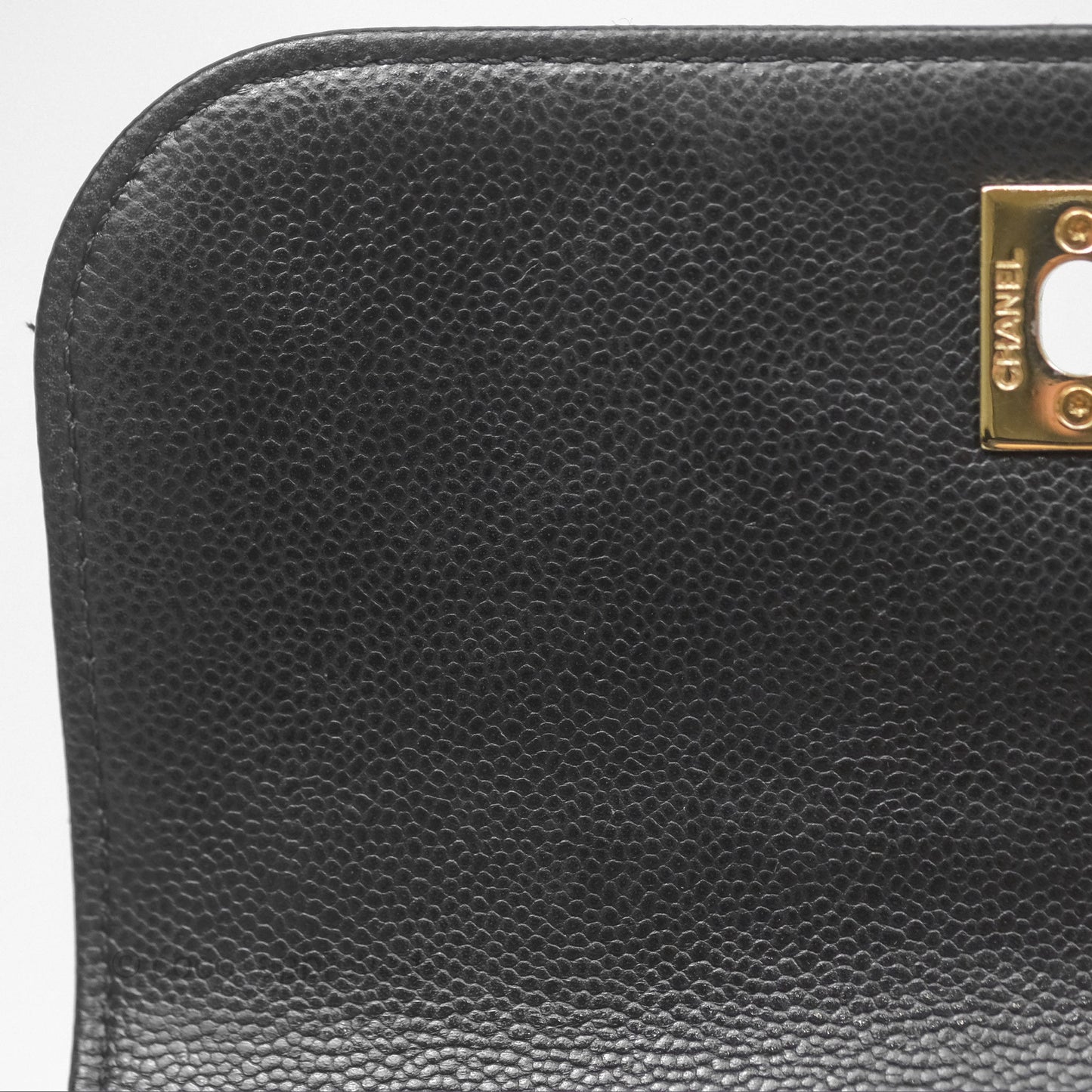 Chanel Quilted Small Business Affinity Flap Black Caviar Gold Hardware