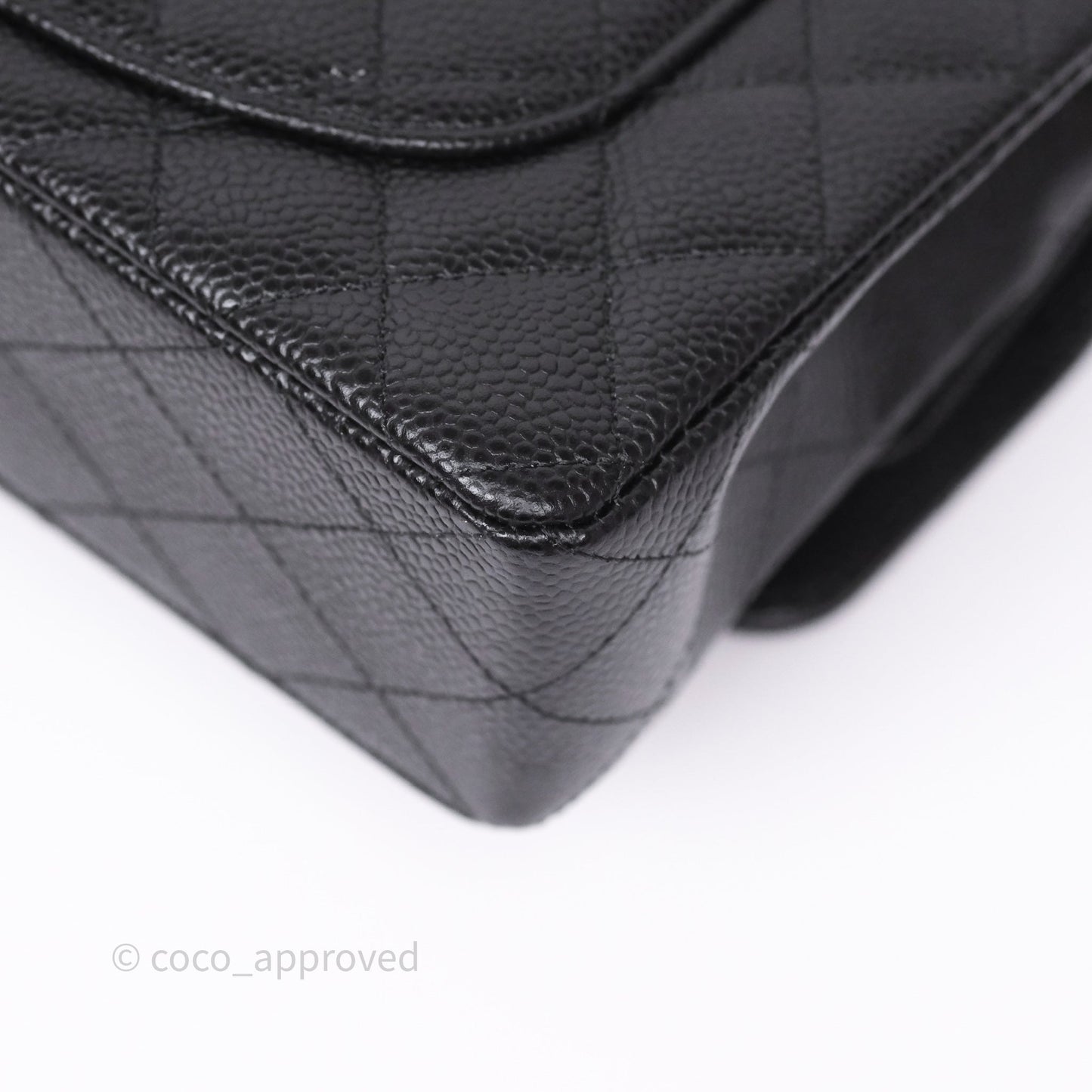 Chanel Small Classic Flap Quilted Black Caviar Gold Hardware