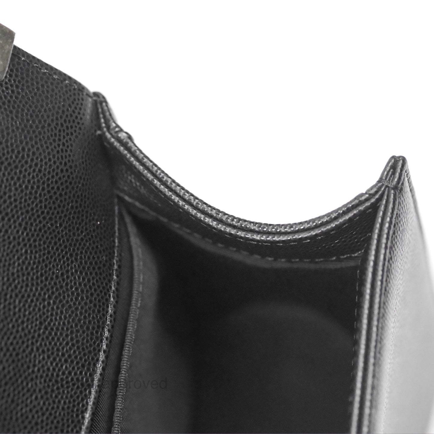 Chanel Quilted Medium Boy Black Caviar Ruthenium Hardware