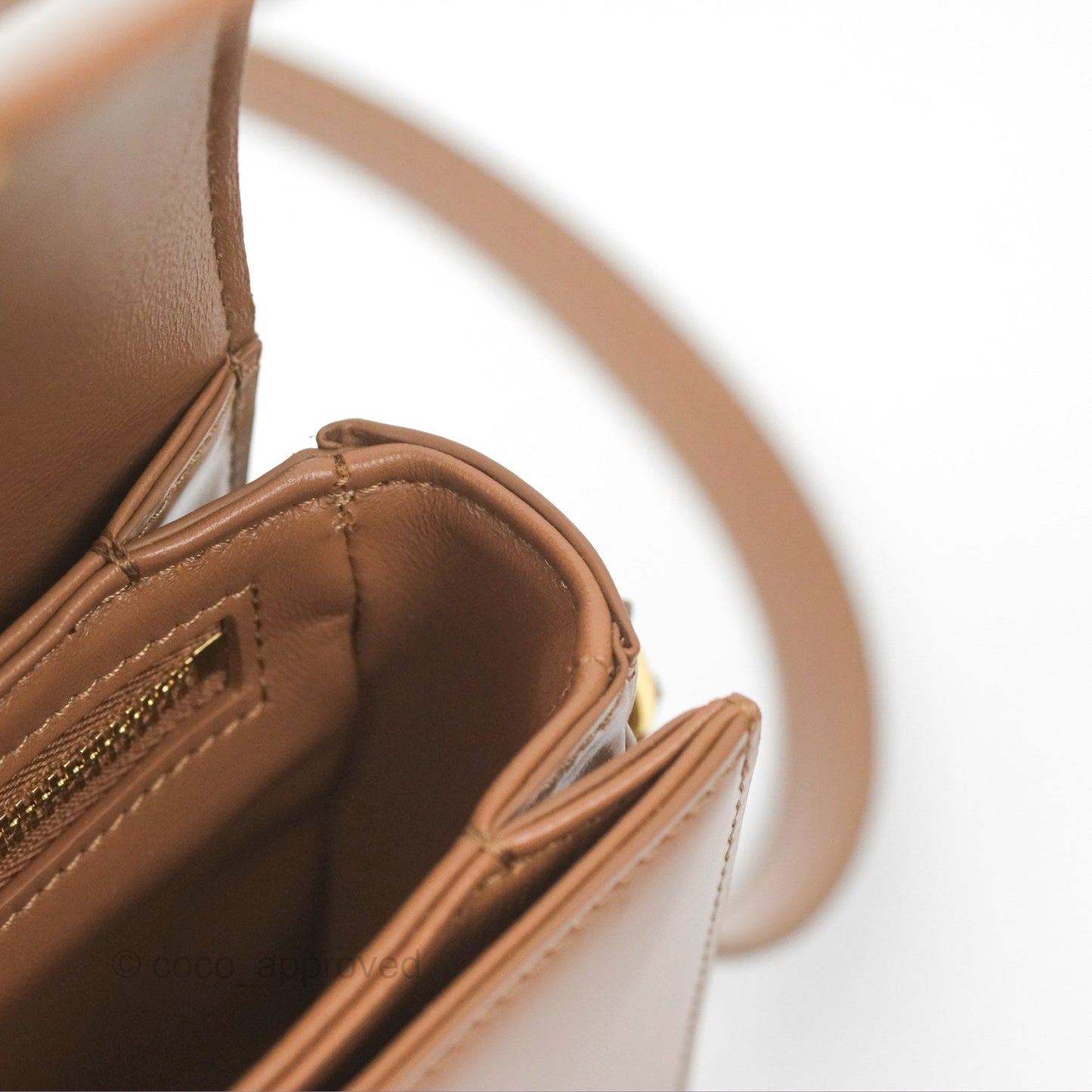 Celine Teen Triomphe Bag Shiny Calfskin Bronze