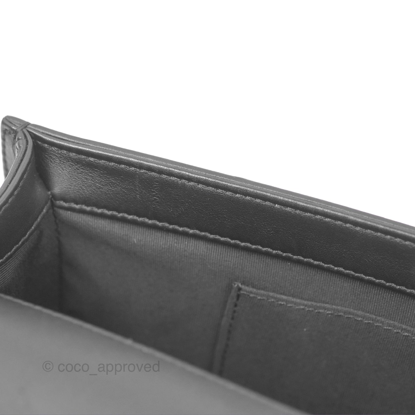 Chanel Quilted New Medium Boy Black Lambskin Ruthenium Hardware
