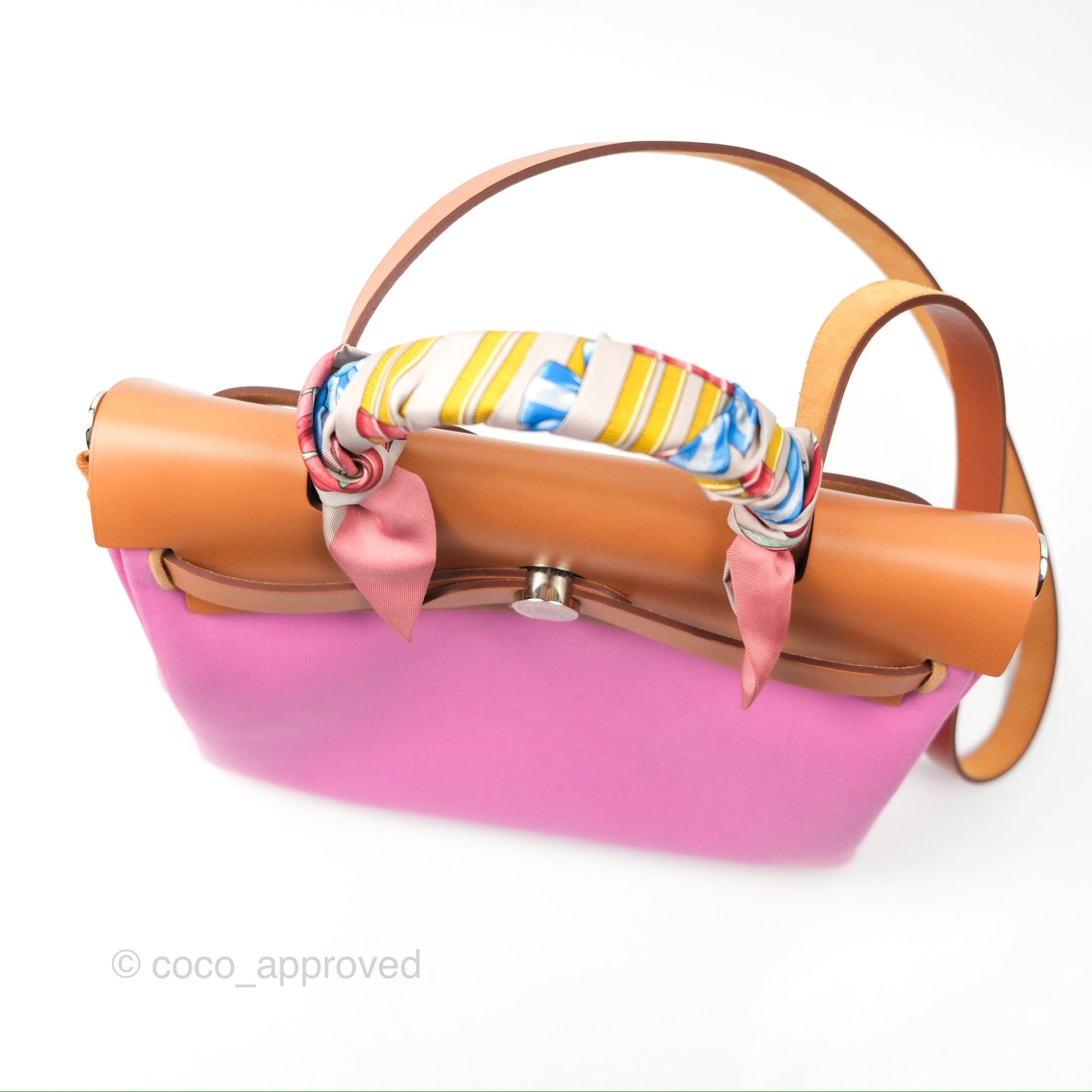 Hermès Herbag Zip 31 Retourne Rose Bubblegum Rubis Nature Canvas Palladium Hardware