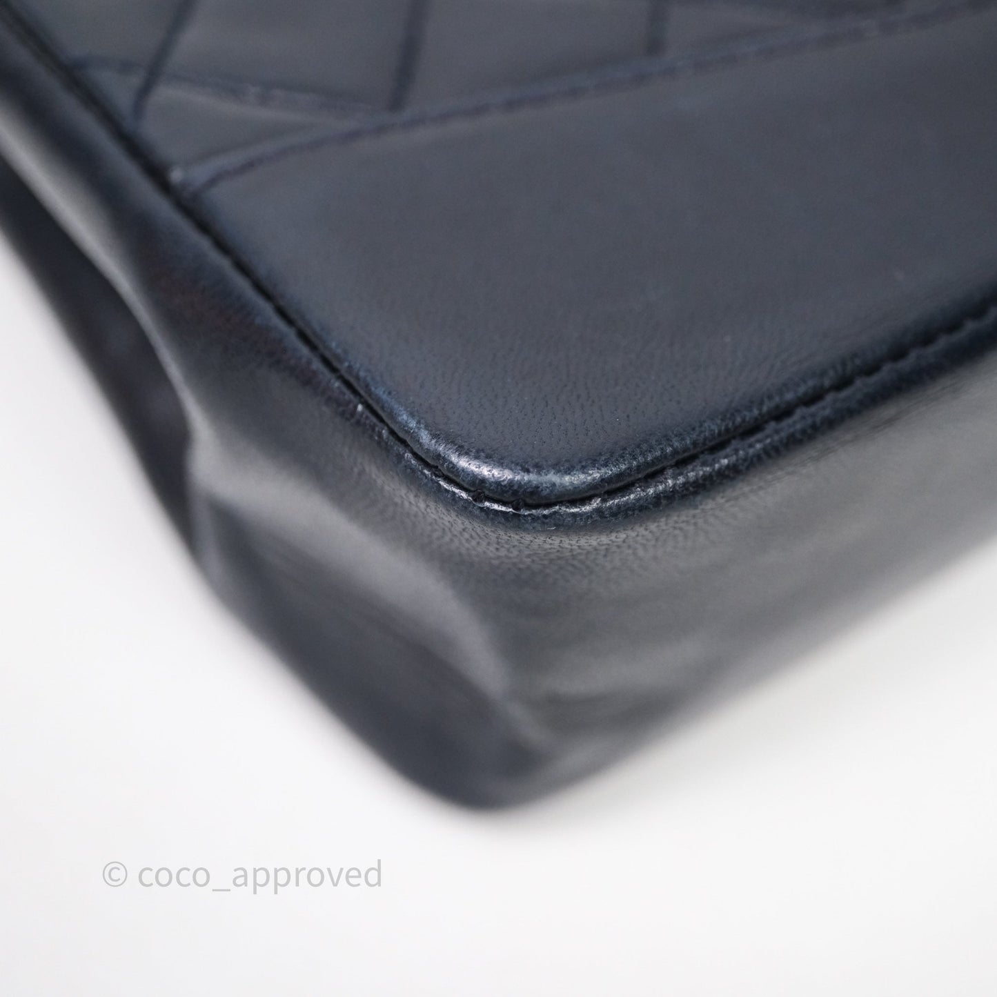 Chanel Vintage 31 Navy Lambskin 24K Gold Hardware