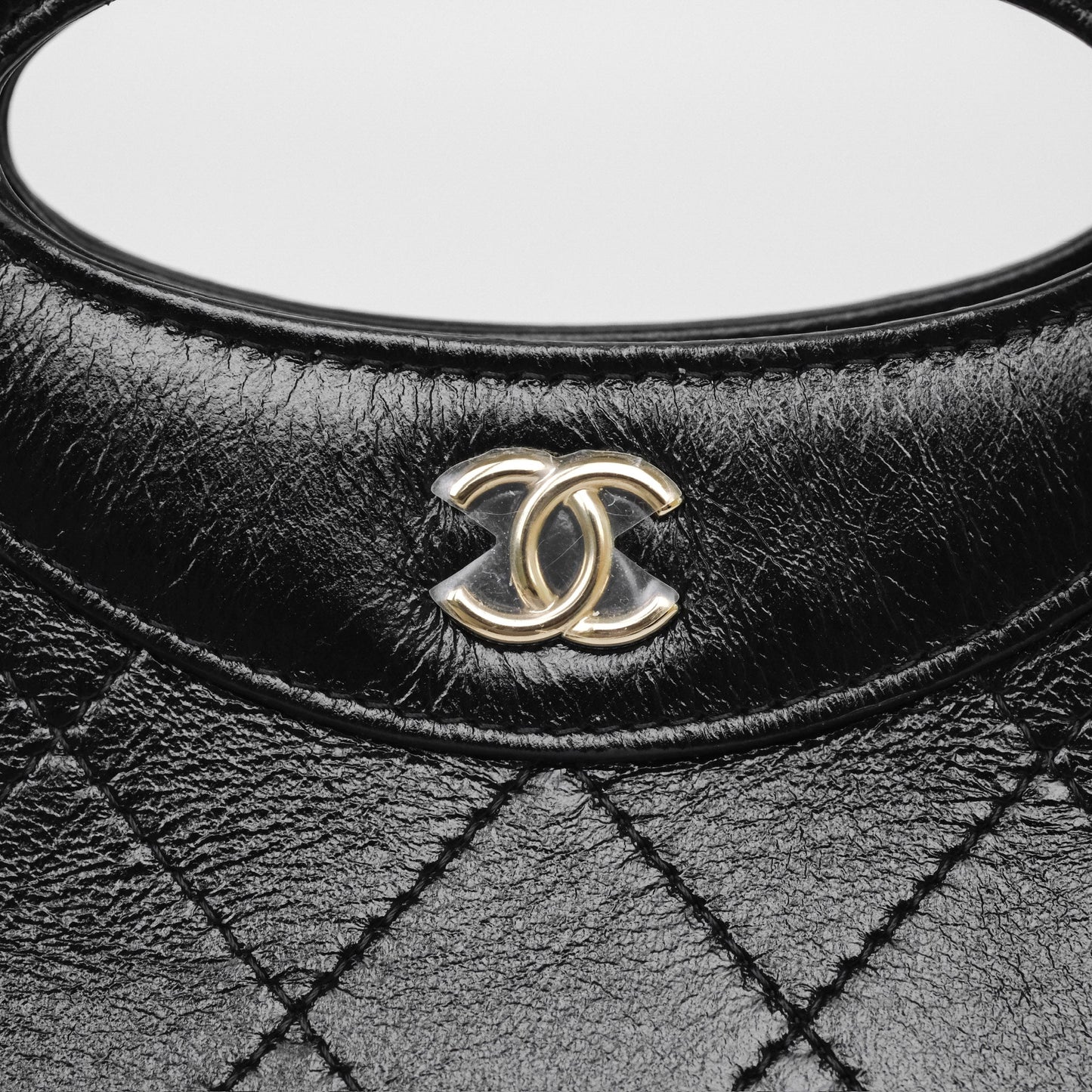 Chanel Nano 31 Black Shiny Calfskin Gold Hardware