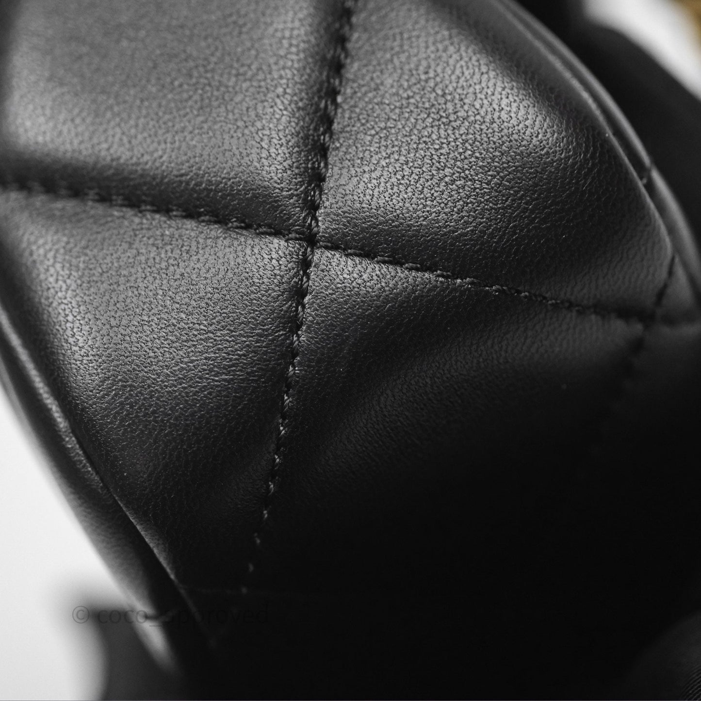 Chanel Quilted My Perfect Mini With Pearl Black Lambskin Gold Hardware 21K