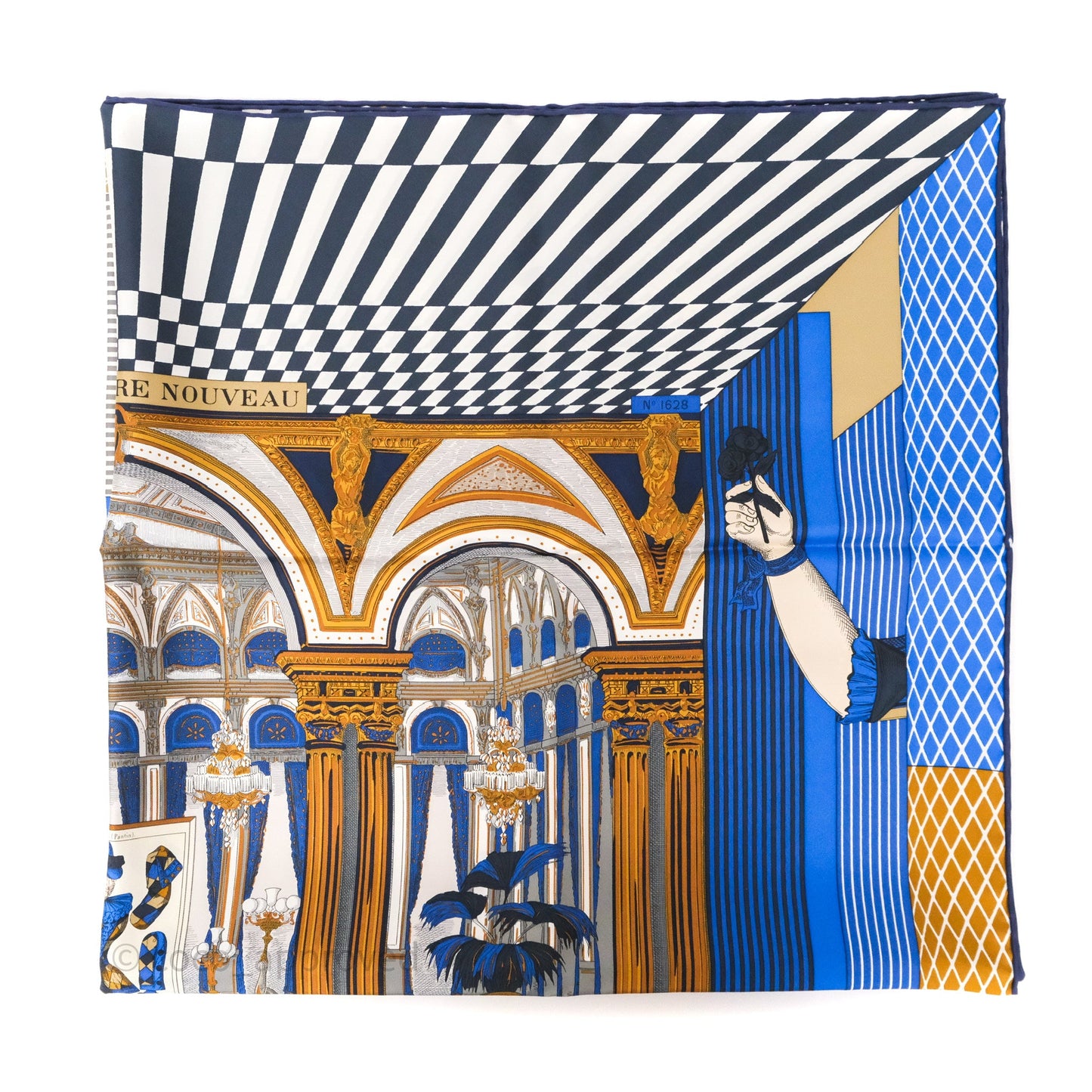 Hermes Grand Theatre Nouveau Silk Scarf 90