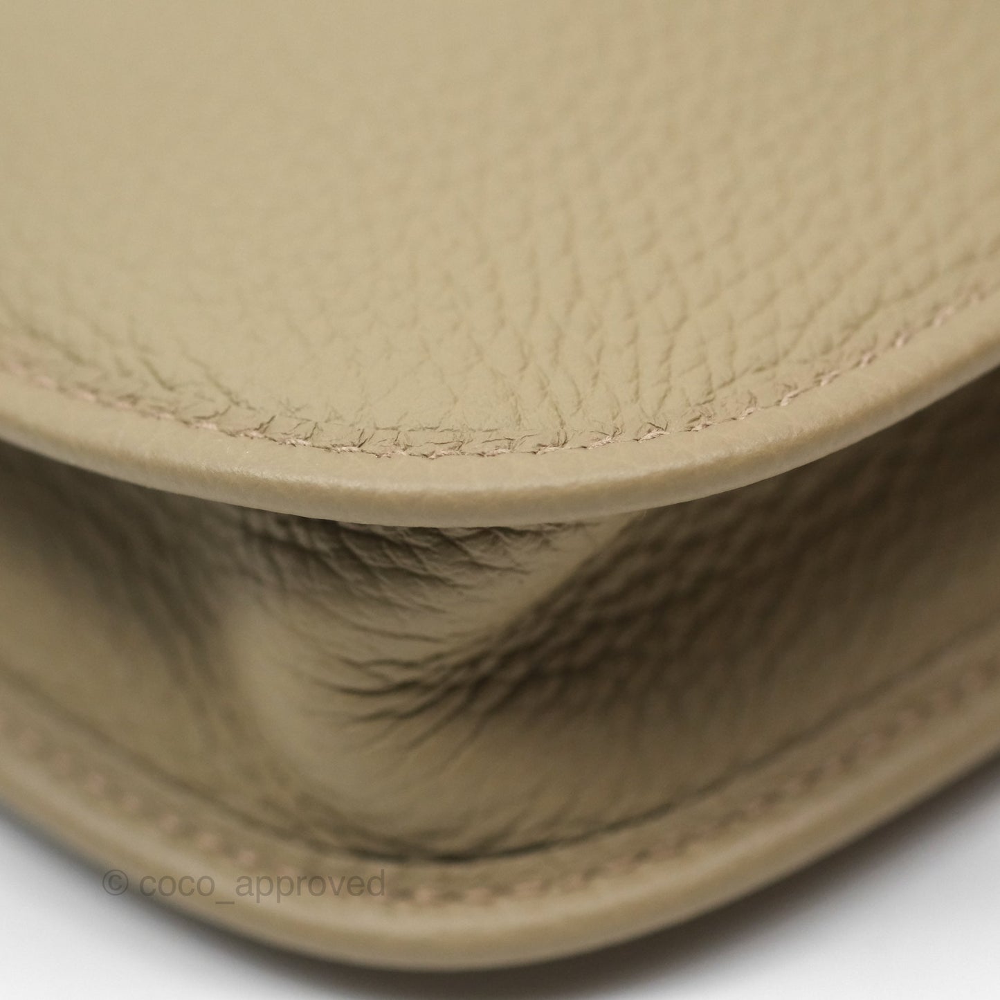Hermès Mini Evelyne 16 Beige Marfa 8Q Clemence Palladium Hardware
