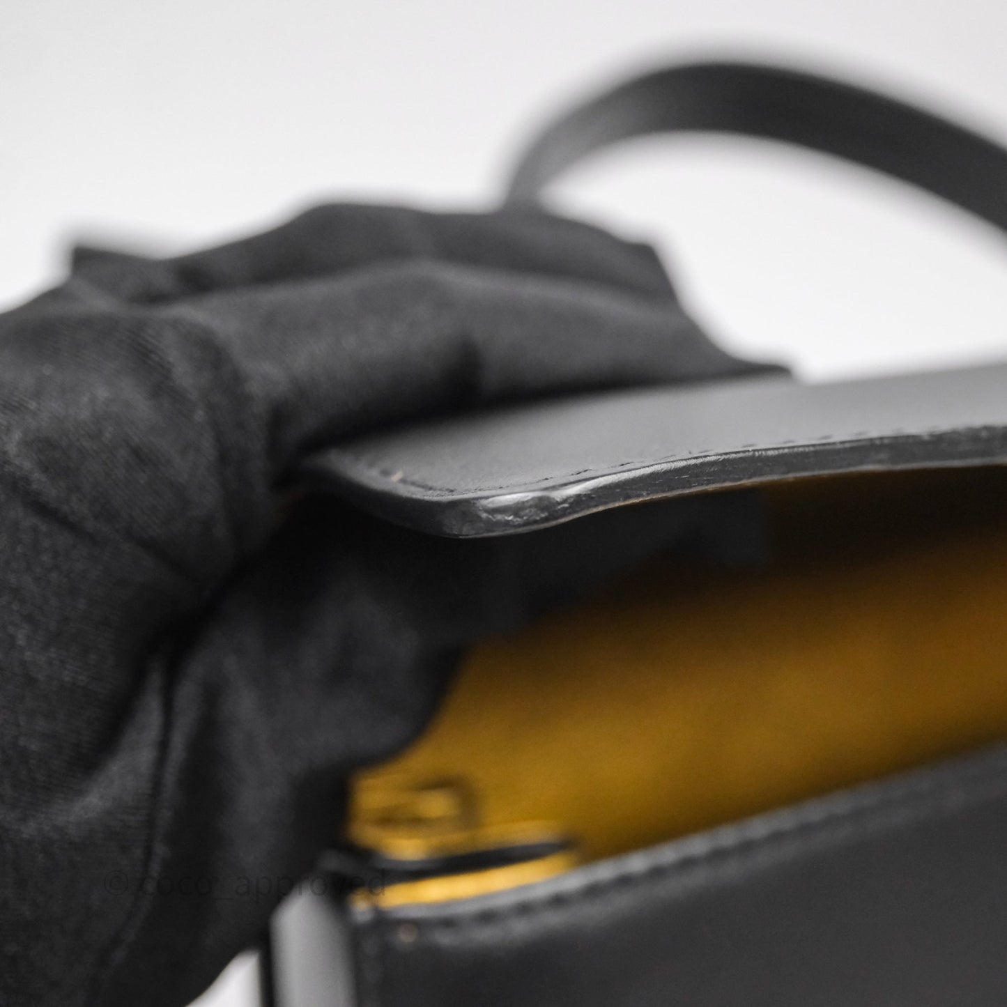 Delvaux Tempête Mini Black Calfskin Gold Hardware